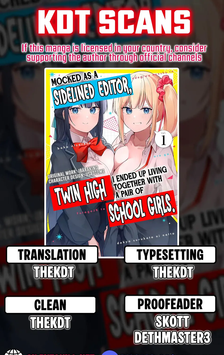 Madogiwa Henshuu to Baka ni Sareta Ore ga, Futago JK to Doukyo Suru Koto ni Natta Chapter 6.2 page 1 - 