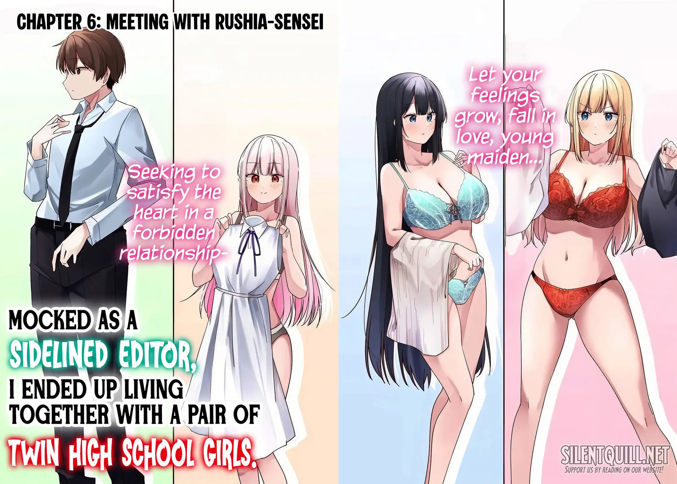 Madogiwa Henshuu to Baka ni Sareta Ore ga, Futago JK to Doukyo Suru Koto ni Natta Chapter 6 page 3 - 
