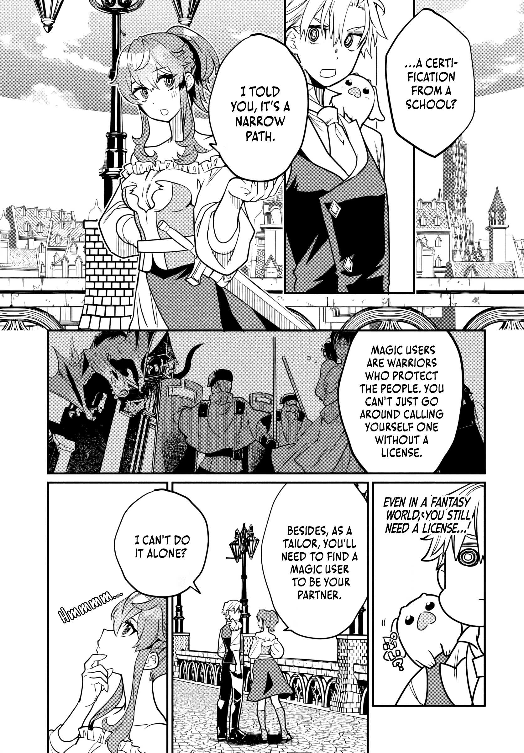 Magical Girl’s Tailor He’s Not the Strongest, but He Makes Her the Strongest by Tailloring Her Dress Chapter 2 page 8 - 