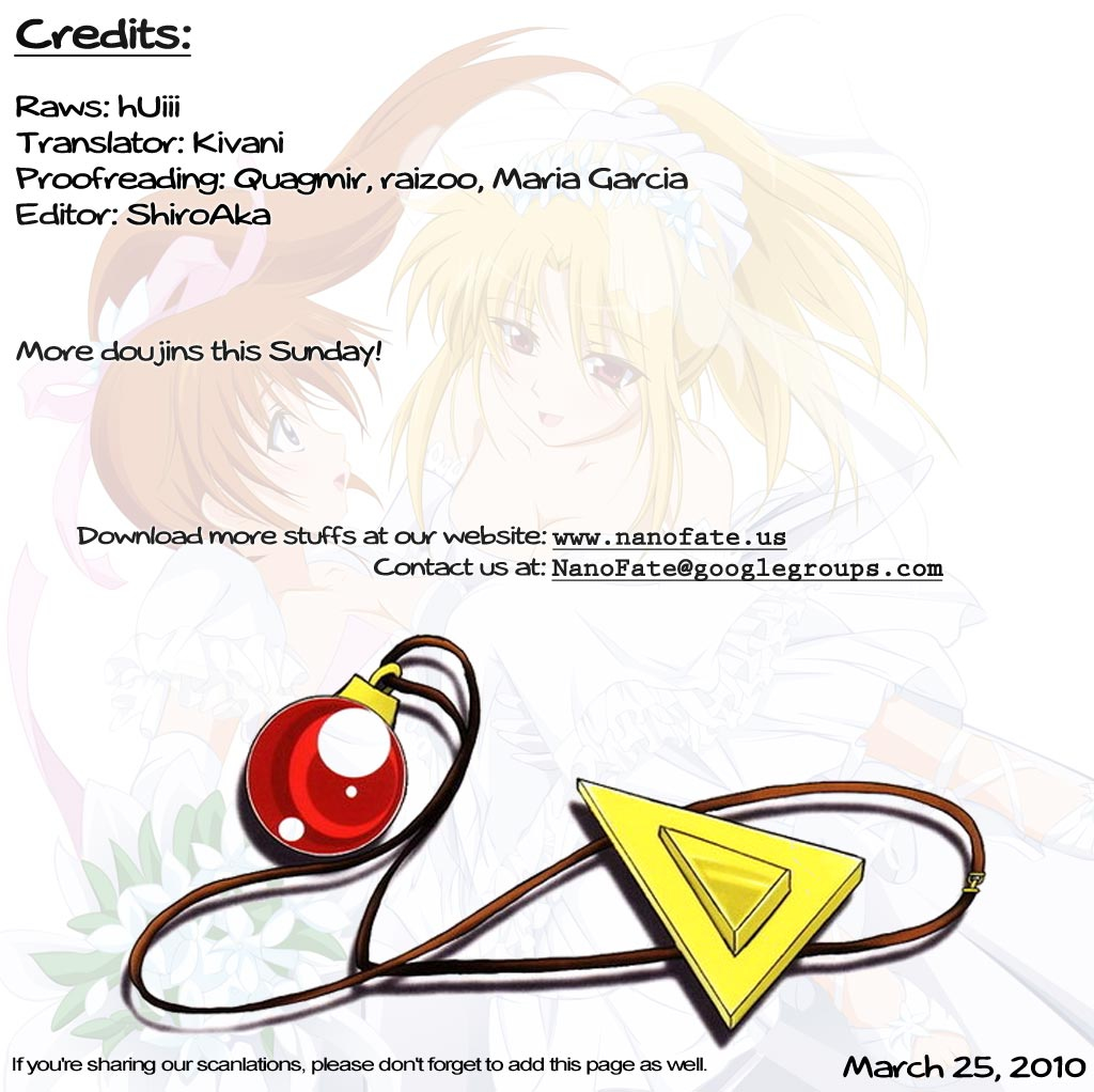 Mahou Shoujo Lyrical Nanoha - To Say Nothing of the Dog! (Doujinshi) Chapter 1 page 24 - 