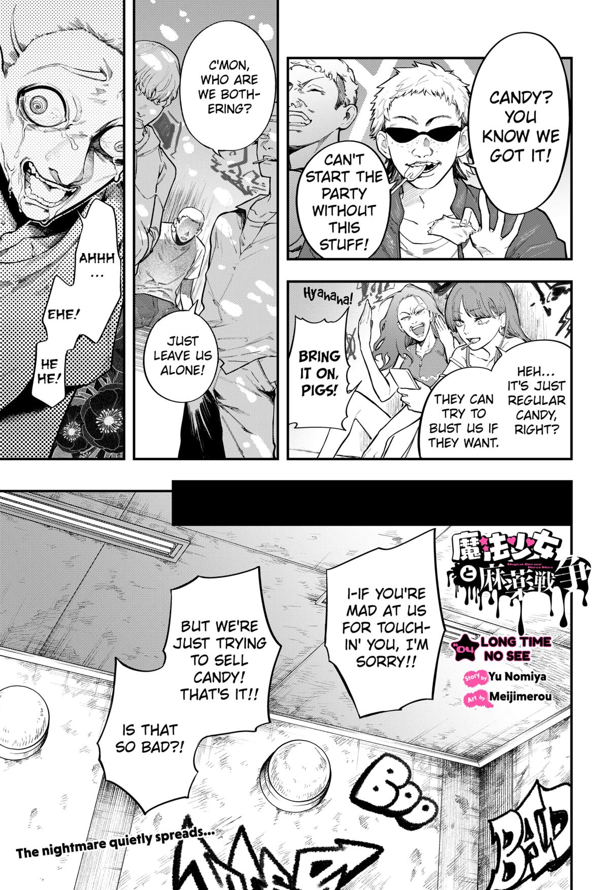 Mahou Shoujo to Mayaku Sensou Chapter 4 page 1 - 