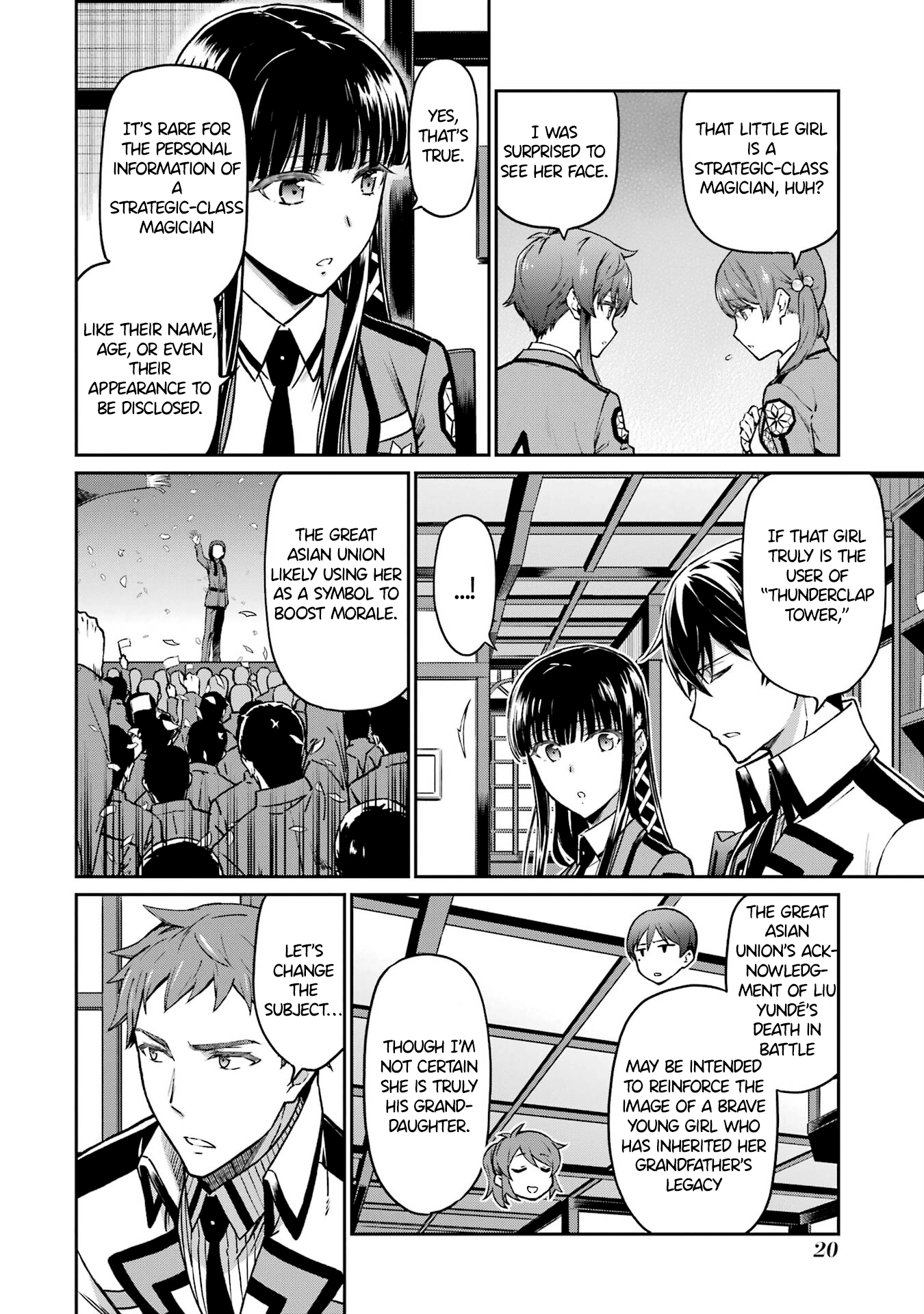 Mahouka Koukou no Rettousei: Koritsu-hen Chapter 1 page 22 - 