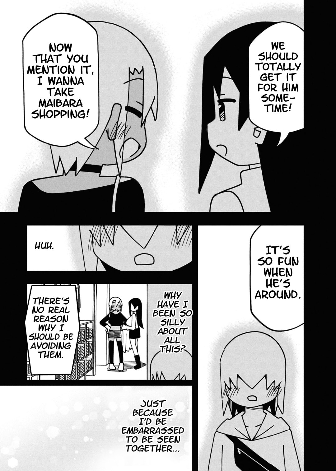 Maibara-kun wa Tsuyotsuyo Gal Kara Hanarerarenai Chapter 14 page 9 - 