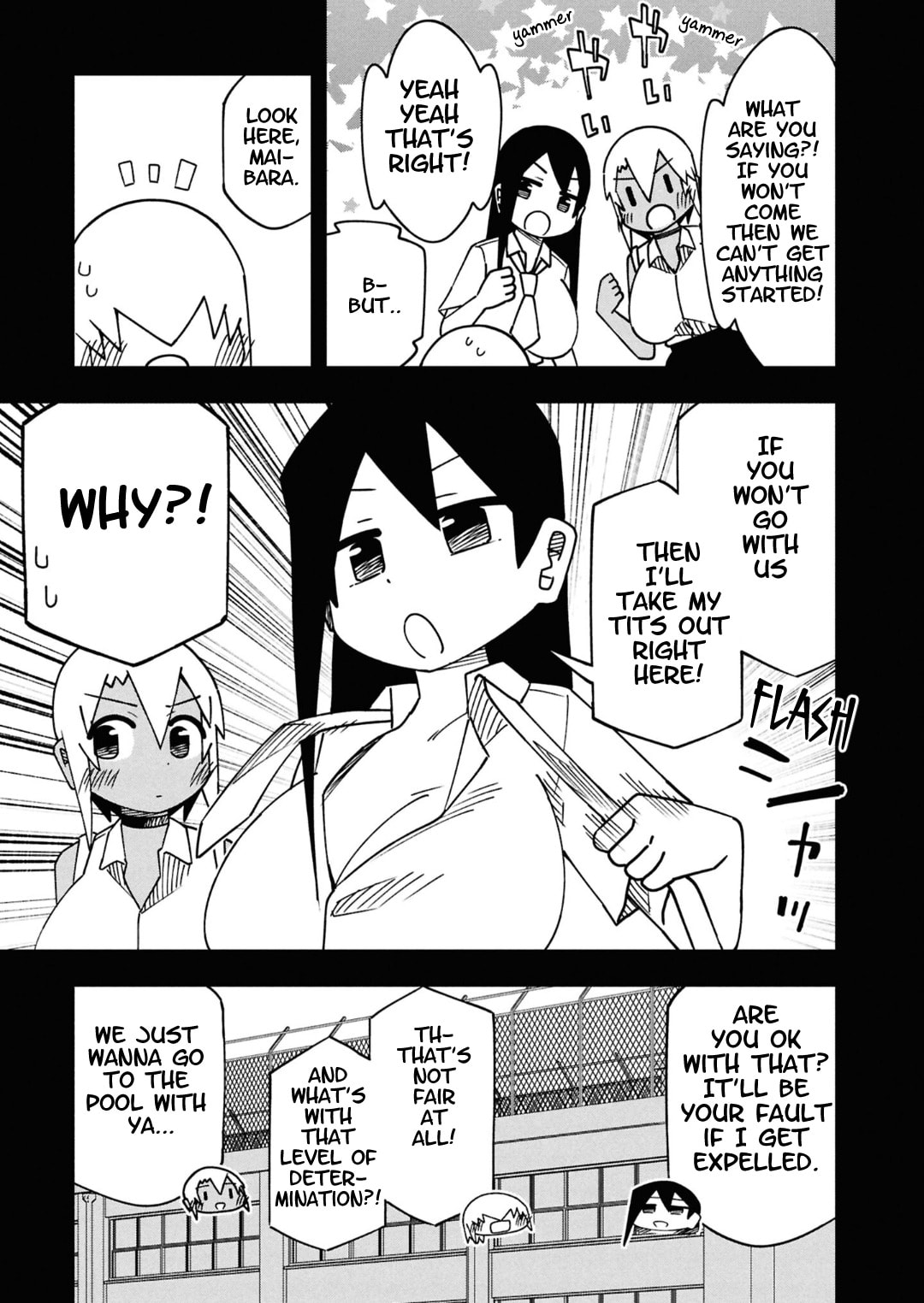 Maibara-kun wa Tsuyotsuyo Gal Kara Hanarerarenai Chapter 17 page 7 - 
