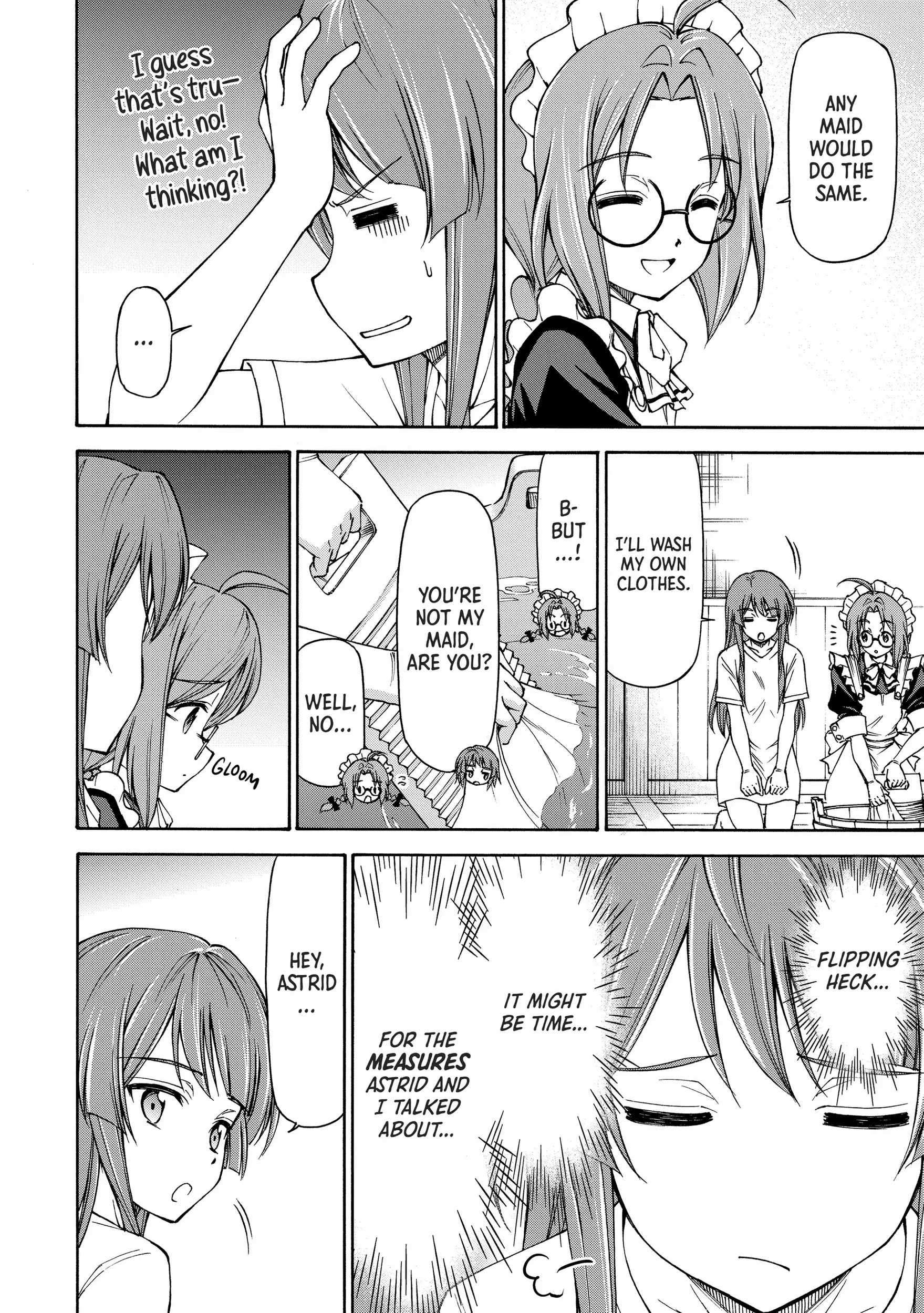 Maid Nara Touzen Desu. ~Nureginu Wo Kiserareta Bannou Maid-San Wa Tabi Ni Deru Koto Ni Shimashita.~ Chapter 9 page 12 - 