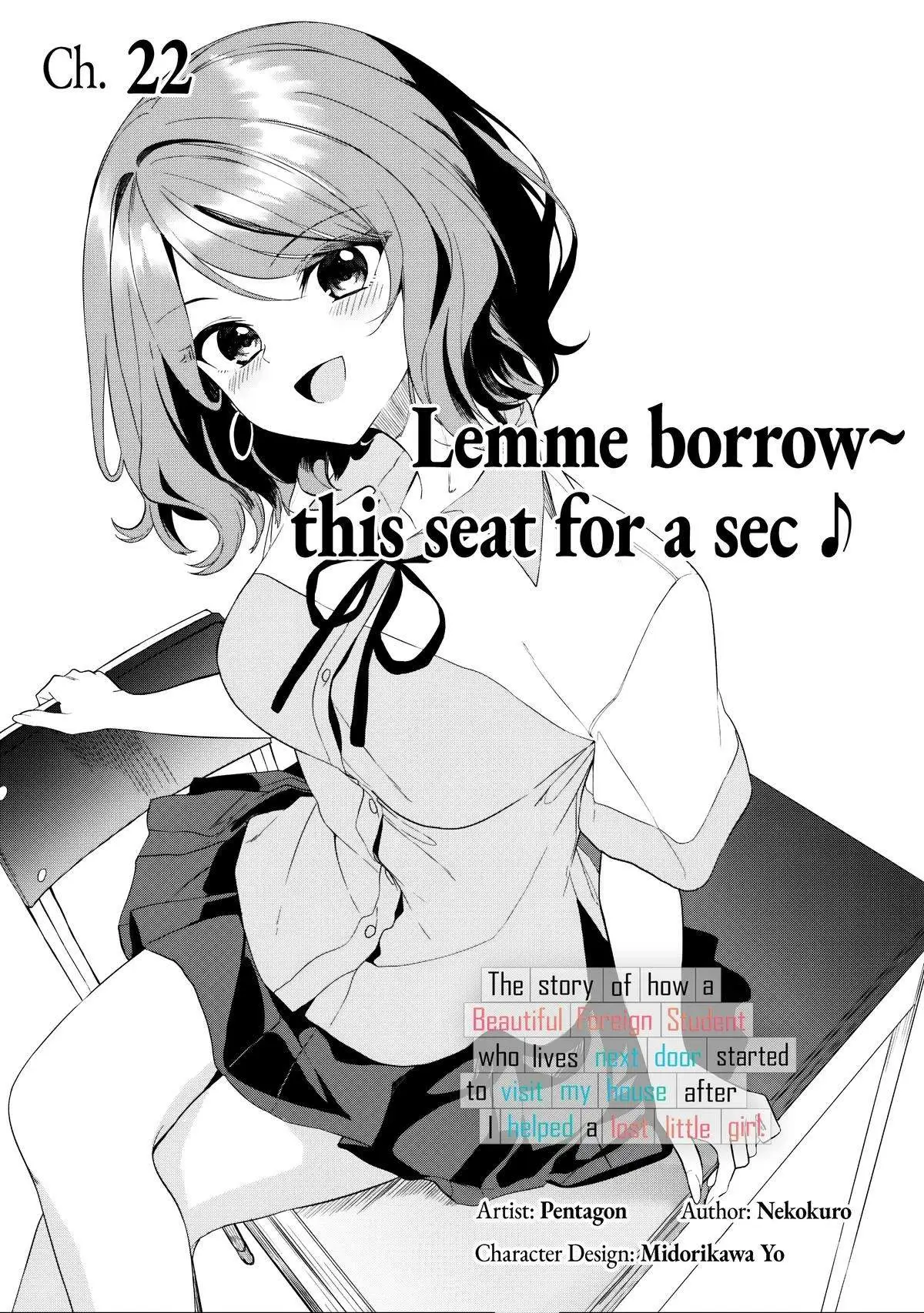 Maigo ni Natteita Youjo wo Tasuketara, Otonari ni Sumu Bishoujo Ryuugakusei ga Ie ni Asobi ni Kuru you ni Natta Ken ni Tsuite Chapter 22 page 1 - 