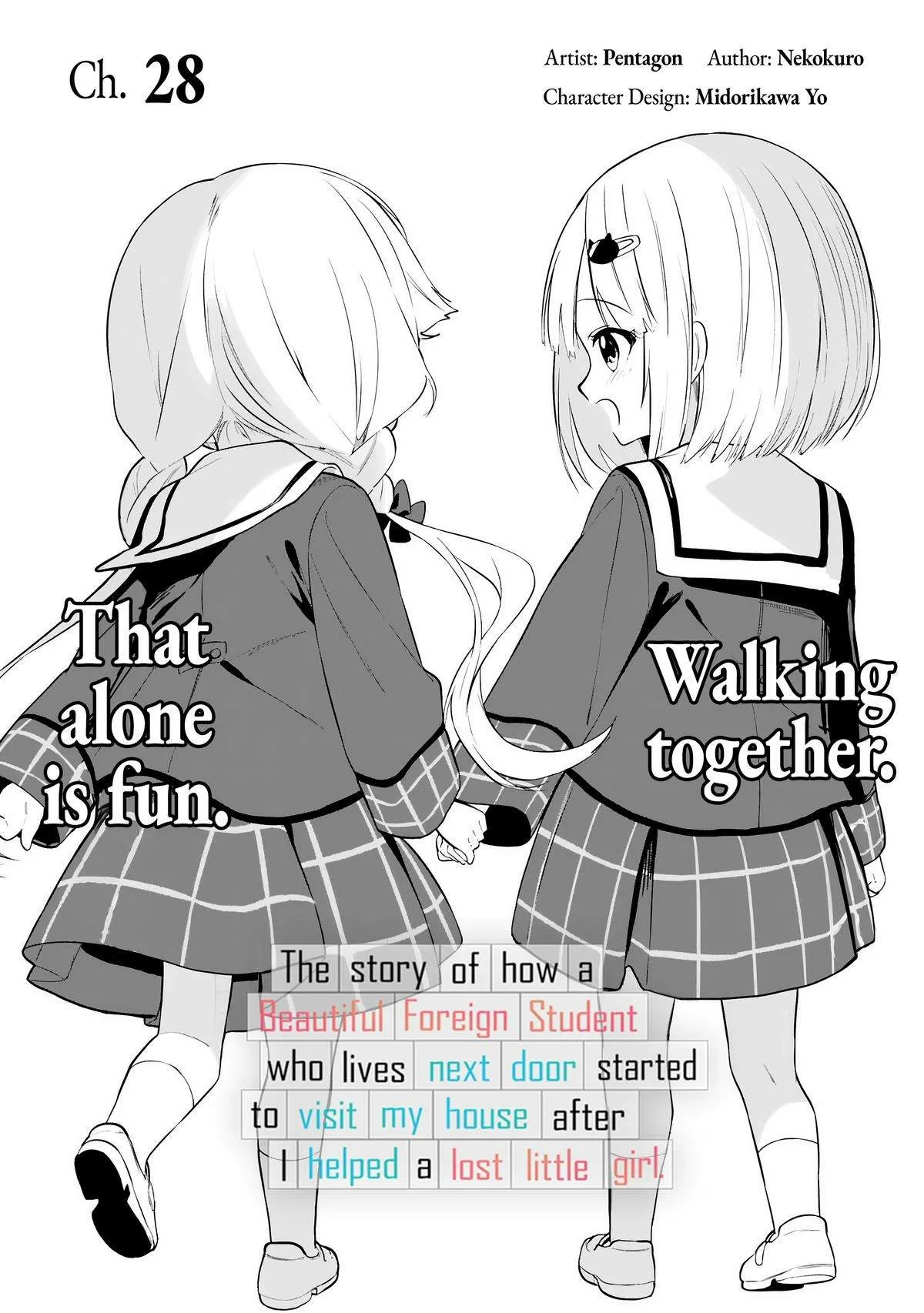 Maigo ni Natteita Youjo wo Tasuketara, Otonari ni Sumu Bishoujo Ryuugakusei ga Ie ni Asobi ni Kuru you ni Natta Ken ni Tsuite Chapter 28 page 1 - 