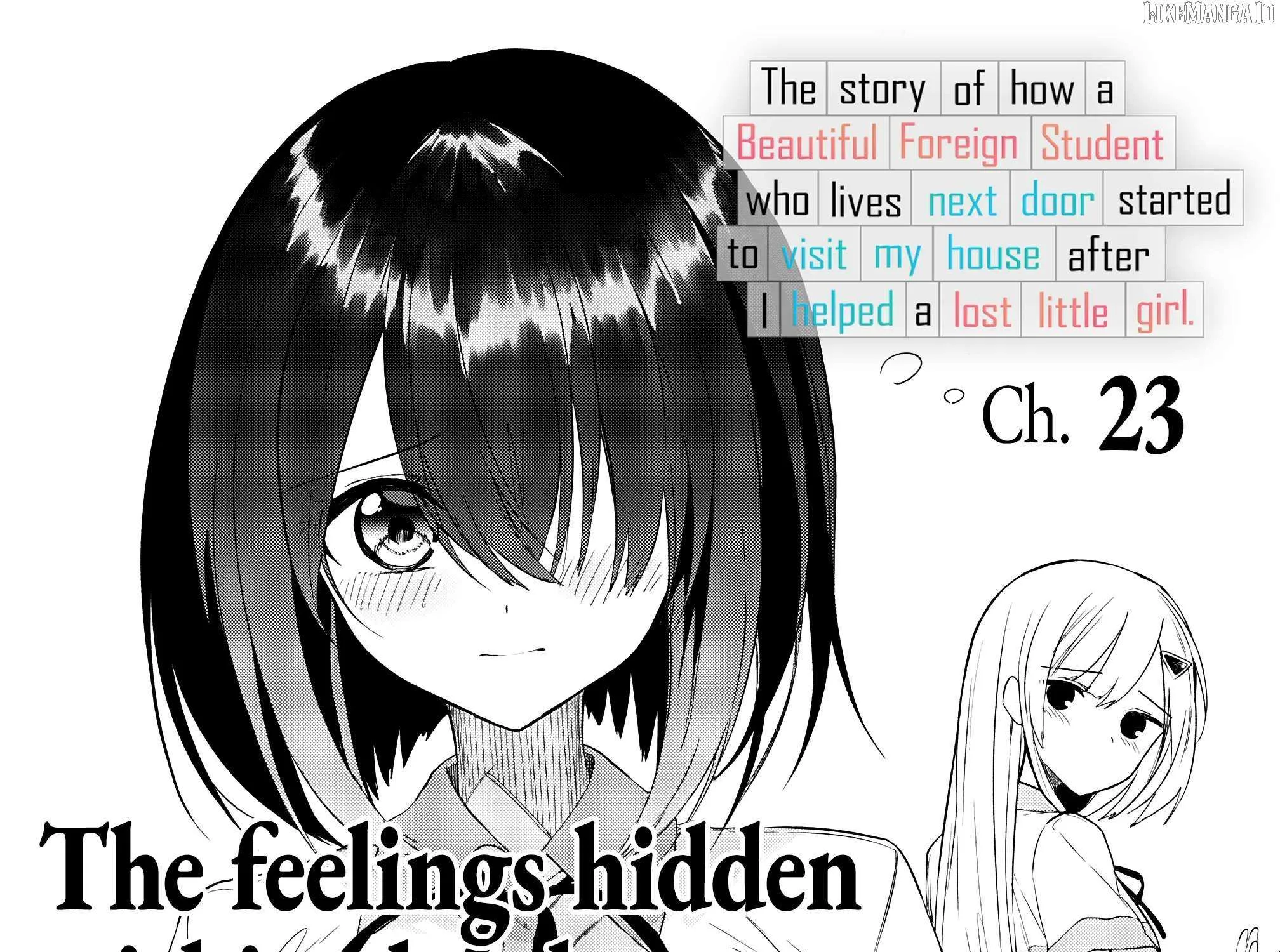 Maigo ni Natteita Youjo wo Tasuketara, Otonari ni Sumu Bishoujo Ryuugakusei ga Ie ni Asobi ni Kuru You ni Natta Ken Nitsuite Chapter 23 page 2 - 