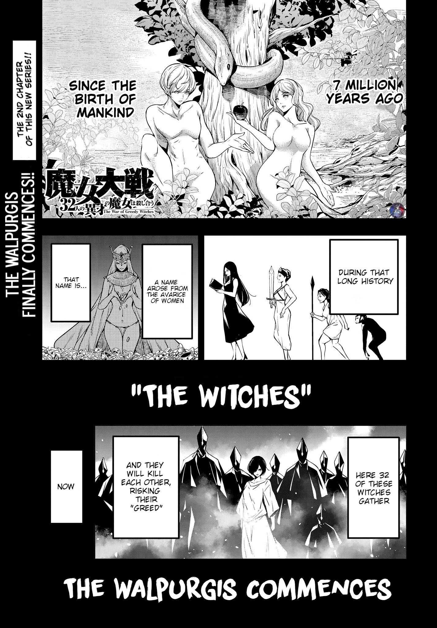 Majo Taisen: 32-nin no Isai no Majo wa Koroshiau Chapter 2 page 1 - 