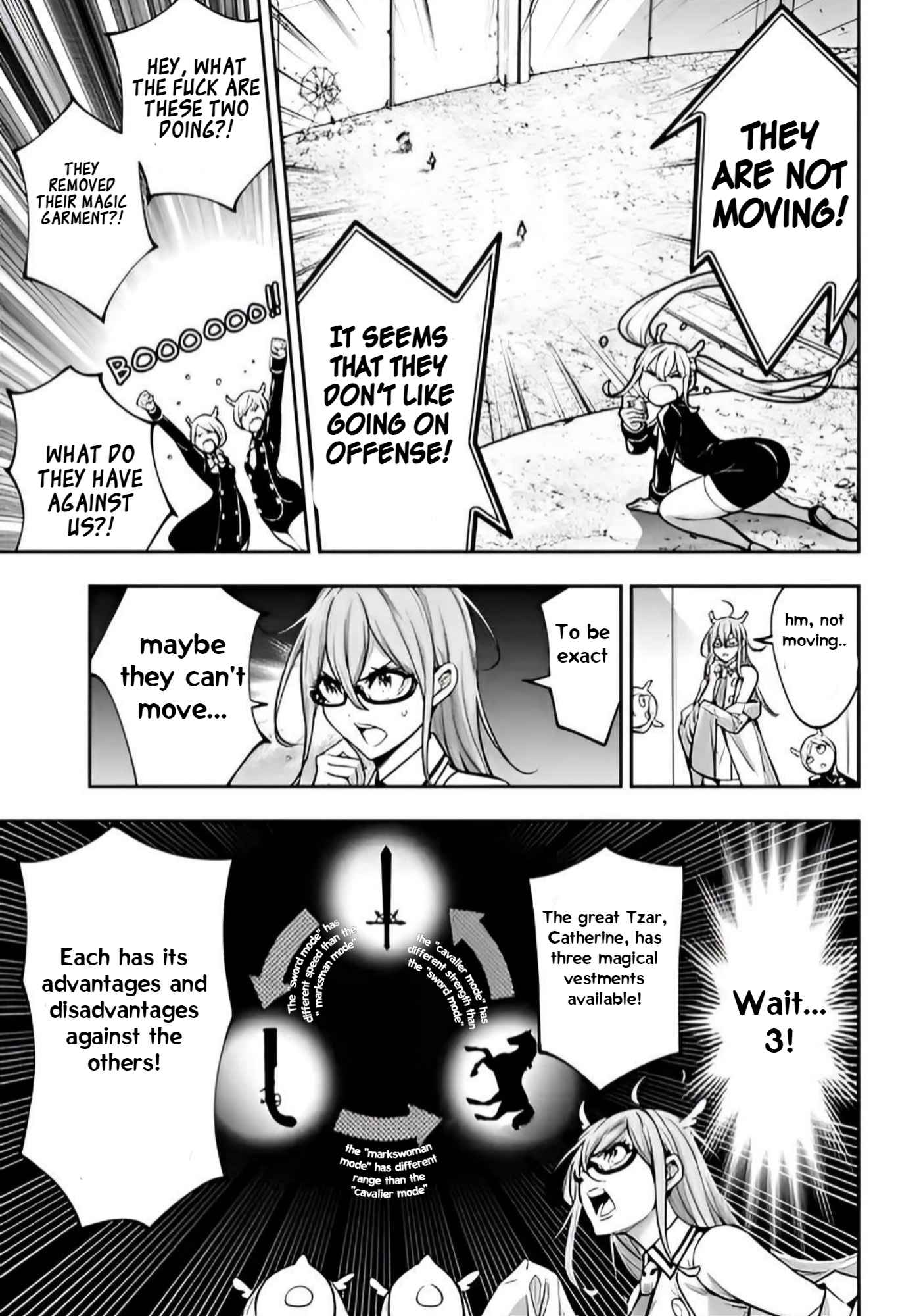 Majo Taisen: 32-nin no Isai no Majo wa Koroshiau Chapter 25 page 17 - 