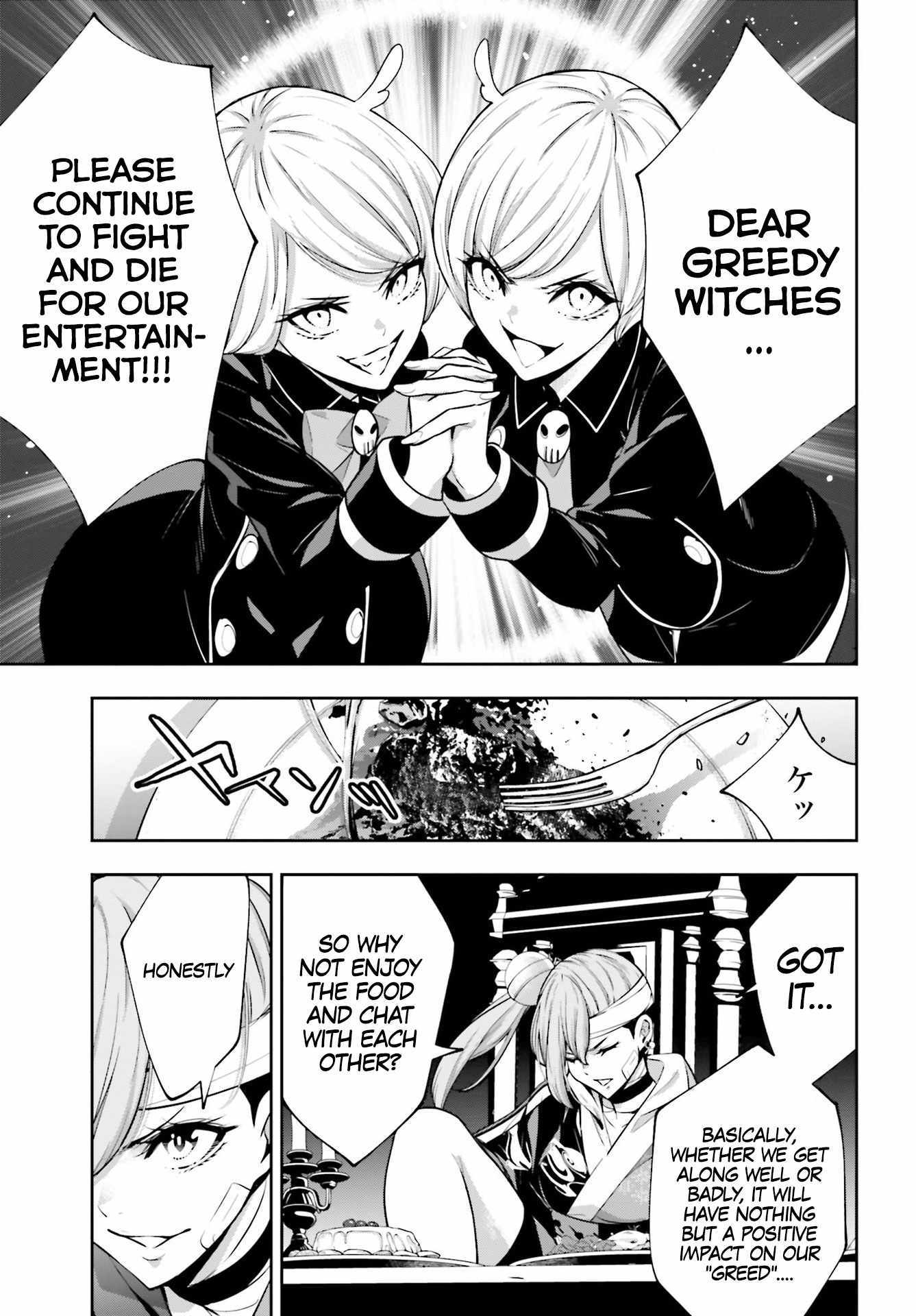 Majo Taisen: 32-nin no Isai no Majo wa Koroshiau Chapter 43 page 19 - 