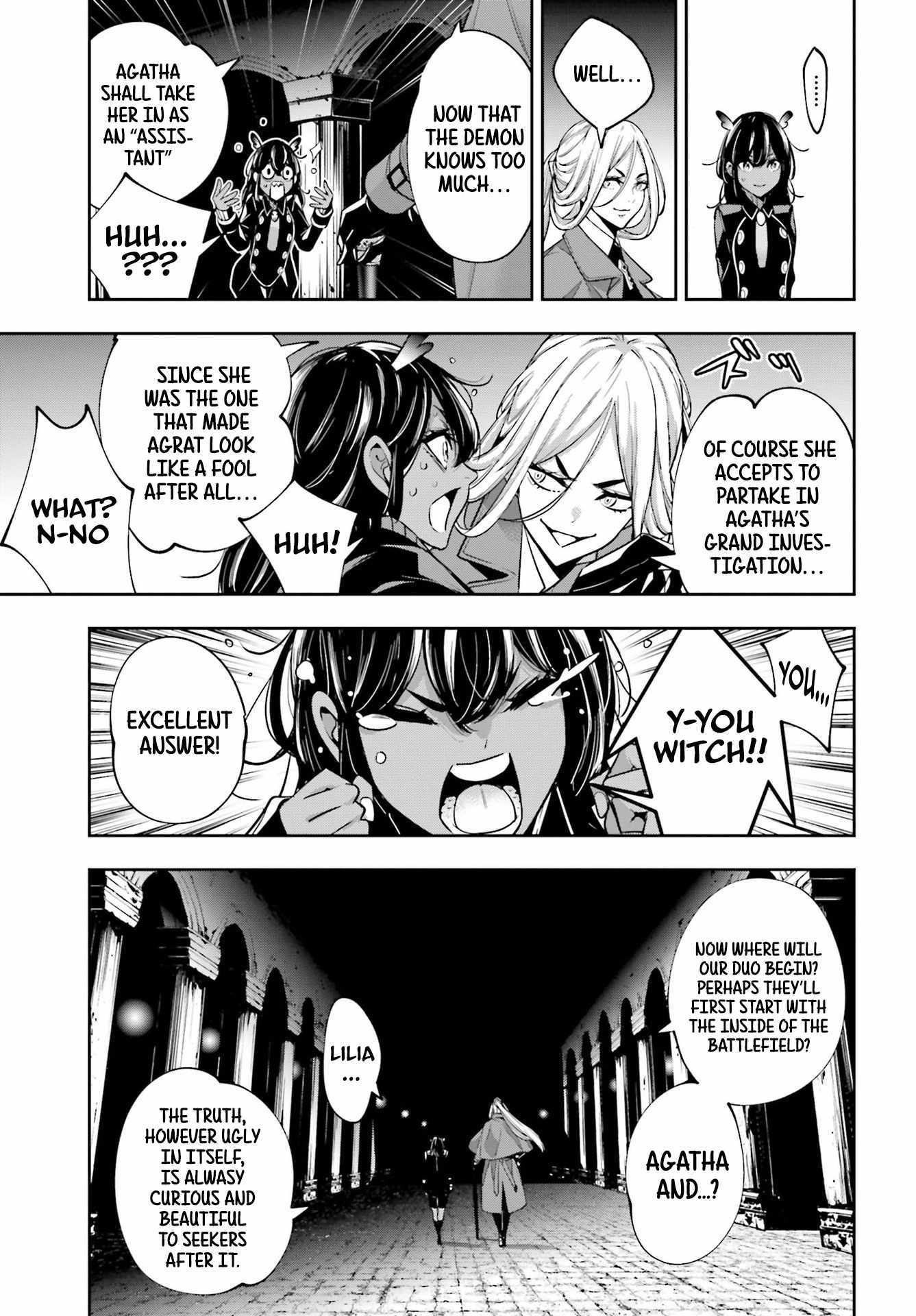 Majo Taisen: 32-nin no Isai no Majo wa Koroshiau Chapter 44 page 33 - 