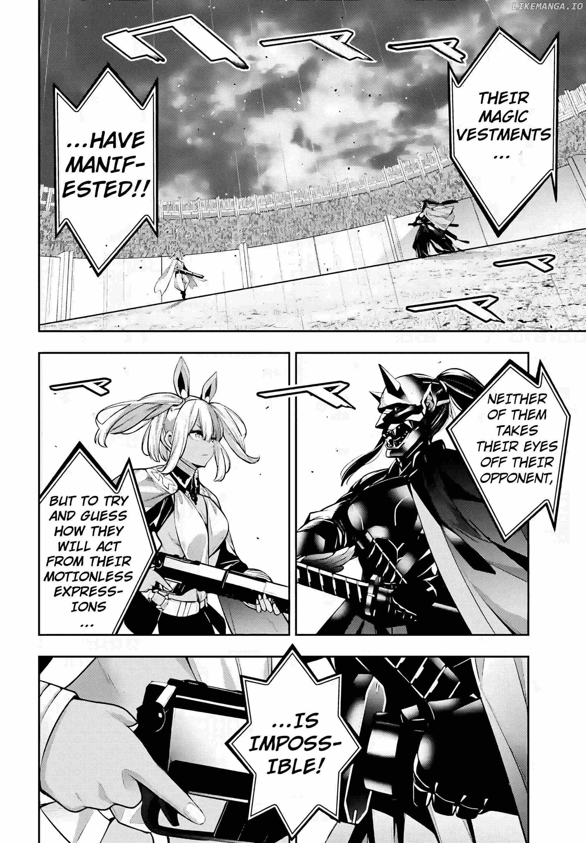 Majo Taisen: 32-nin no Isai no Majo wa Koroshiau Chapter 51 page 20 - 