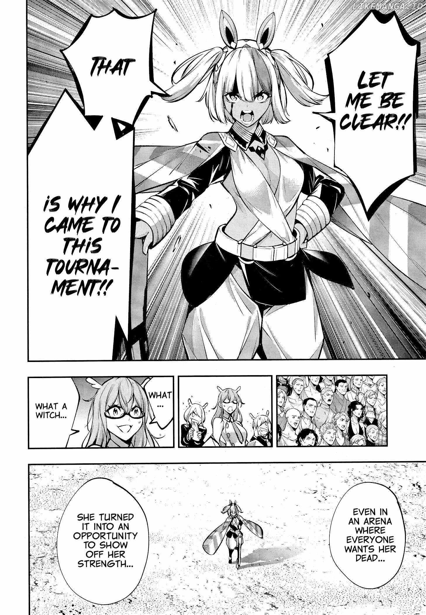 Majo Taisen: 32-nin no Isai no Majo wa Koroshiau Chapter 54 page 38 - 