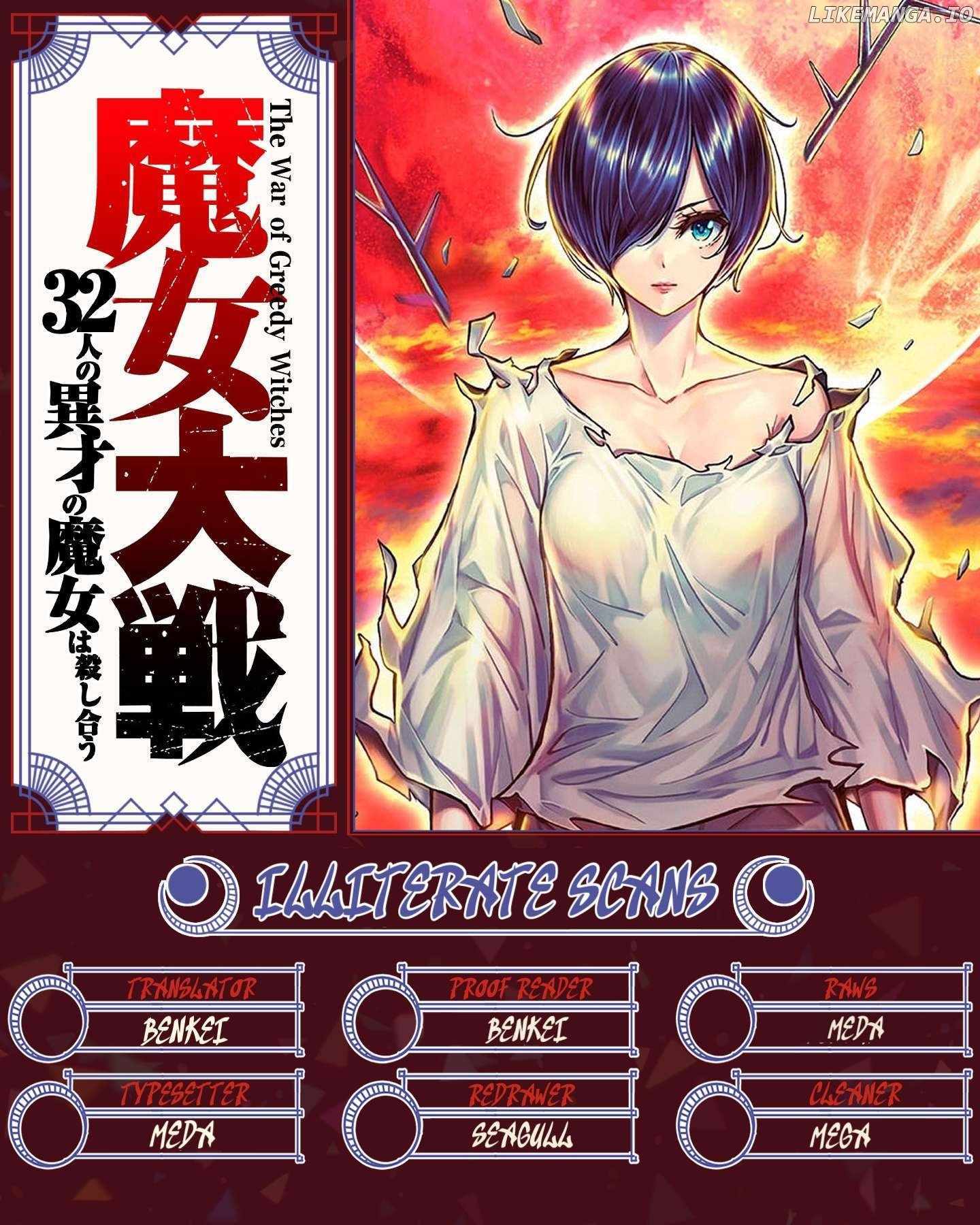 Majo Taisen: 32-nin no Isai no Majo wa Koroshiau Chapter 56 page 38 - 