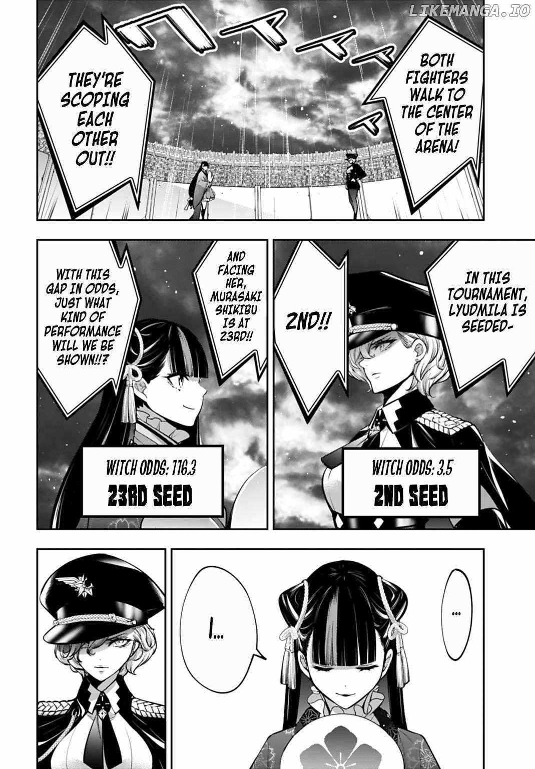 Majo Taisen: 32-nin no Isai no Majo wa Koroshiau Chapter 57 page 34 - 