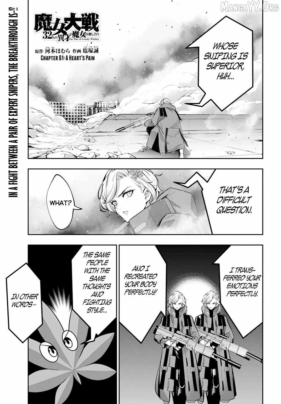 Majo Taisen - The War of Greedy Witches Chapter 61 page 1 - 