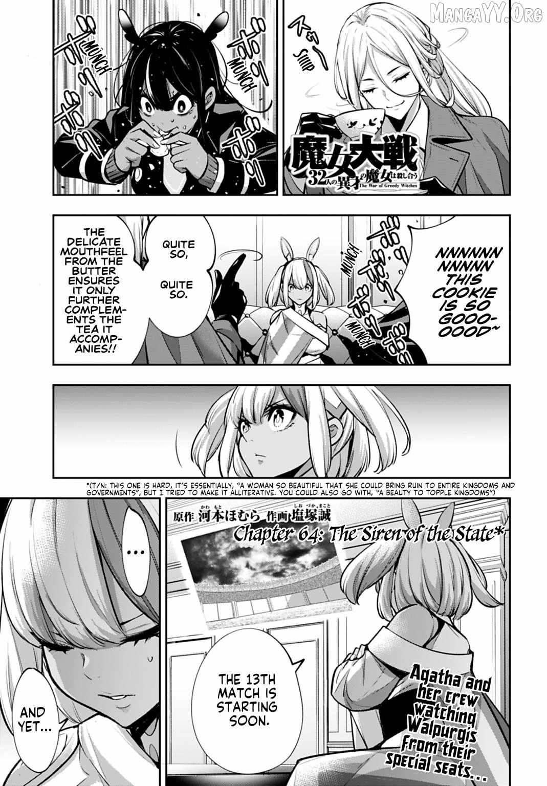 Majo Taisen - The War of Greedy Witches Chapter 64 page 1 - 