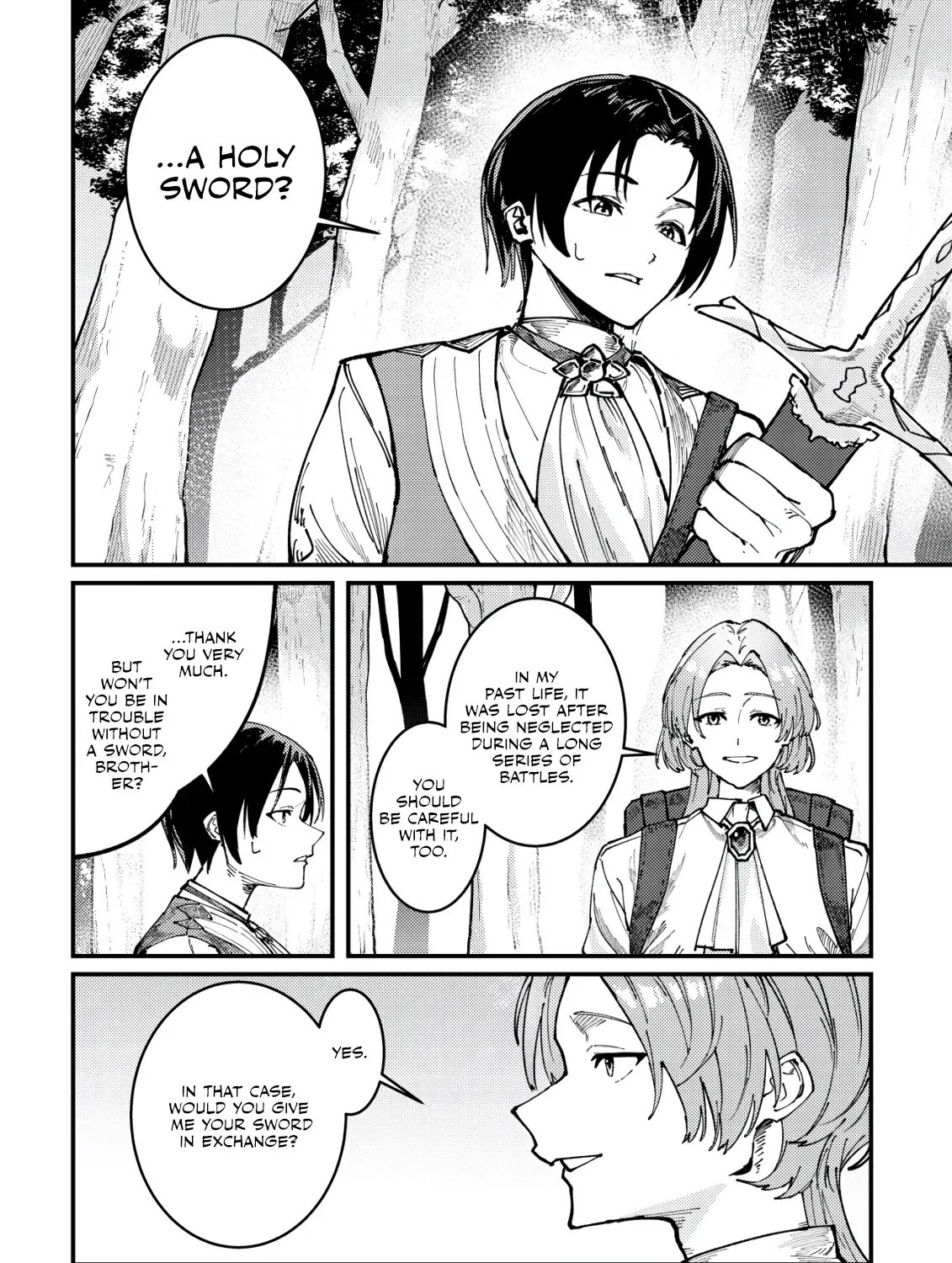 Majo to Mashou to Mahou no Rakuen: Tsuihou Sareta Tensei Kizoku no Jiyuu Kimama na "Shuushuuka" Seikatsu. Hazure Zensei ni Mezameta Shounen wa, Isekai de Kiyoshi Ken Momofumofu mo Jibun no Shiro mo Te ni Ireru Chapter 1 page 46 - 