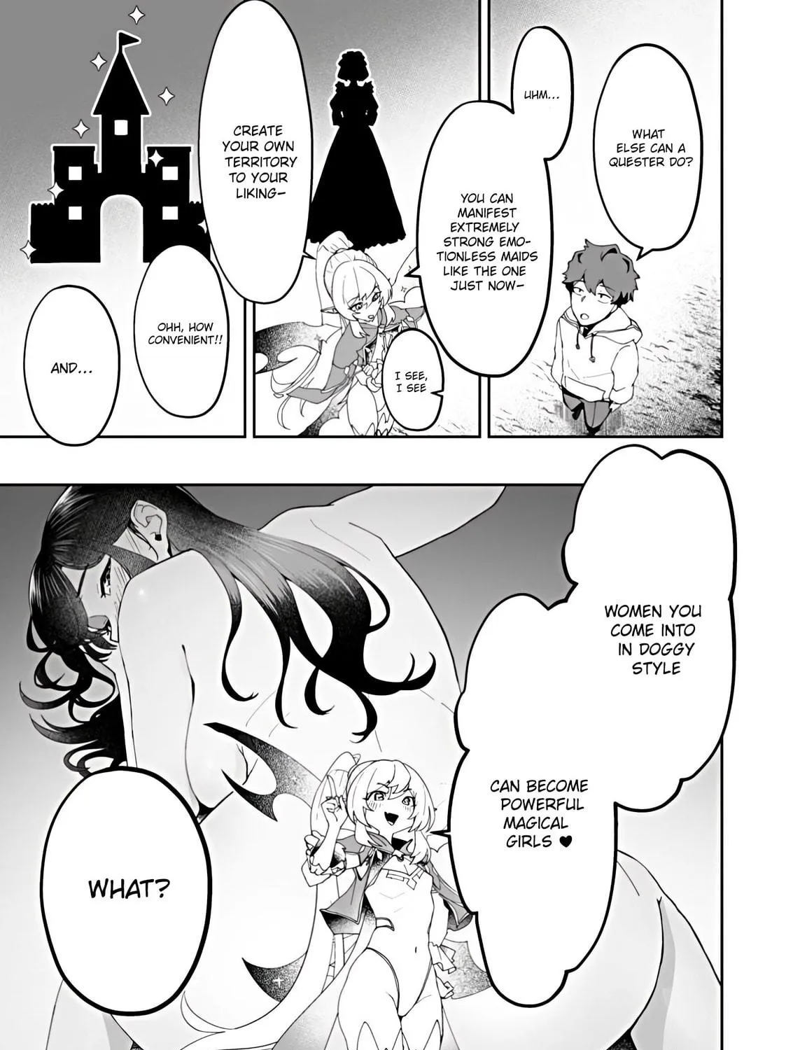 Makutsu no Ou ~Yomei Ikkagetsu no Doutei, Mahou Shoujo Harem o Kizuite Ou e Kunrinsu~ Chapter 1 page 49 - 