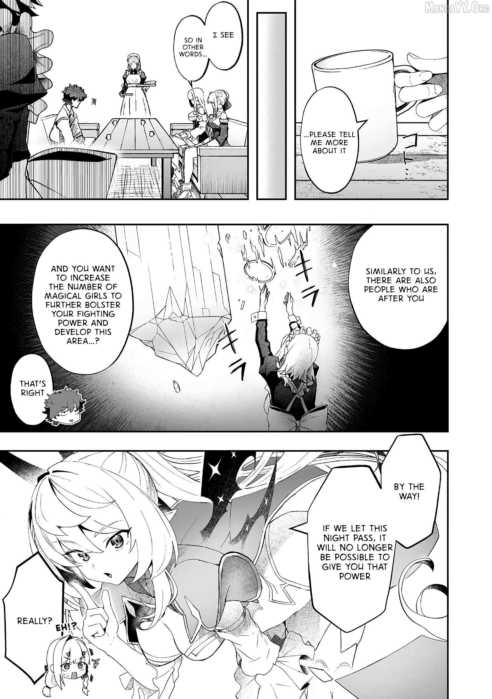 Makutsu no Ou ~Yomei Ikkagetsu no Doutei, Mahou Shoujo Harem o Kizuite Ou e Kunrinsu~ Chapter 11 page 12 - 