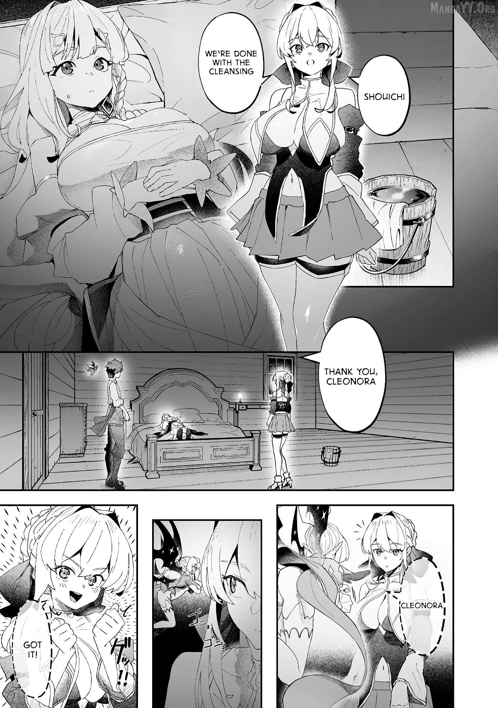 Makutsu no Ou ~Yomei Ikkagetsu no Doutei, Mahou Shoujo Harem o Kizuite Ou e Kunrinsu~ Chapter 11 page 16 - 