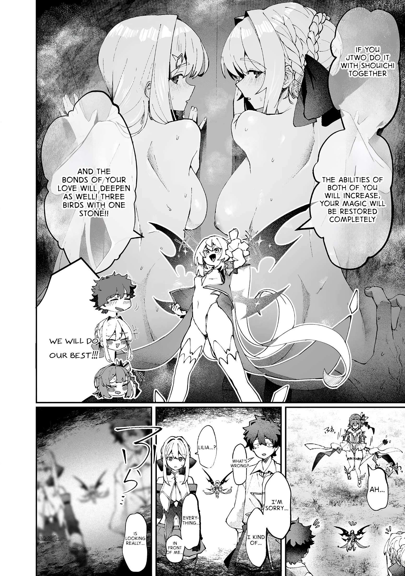 Makutsu no Ou ~Yomei Ikkagetsu no Doutei, Mahou Shoujo Harem o Kizuite Ou e Kunrinsu~ Chapter 12 page 9 - 