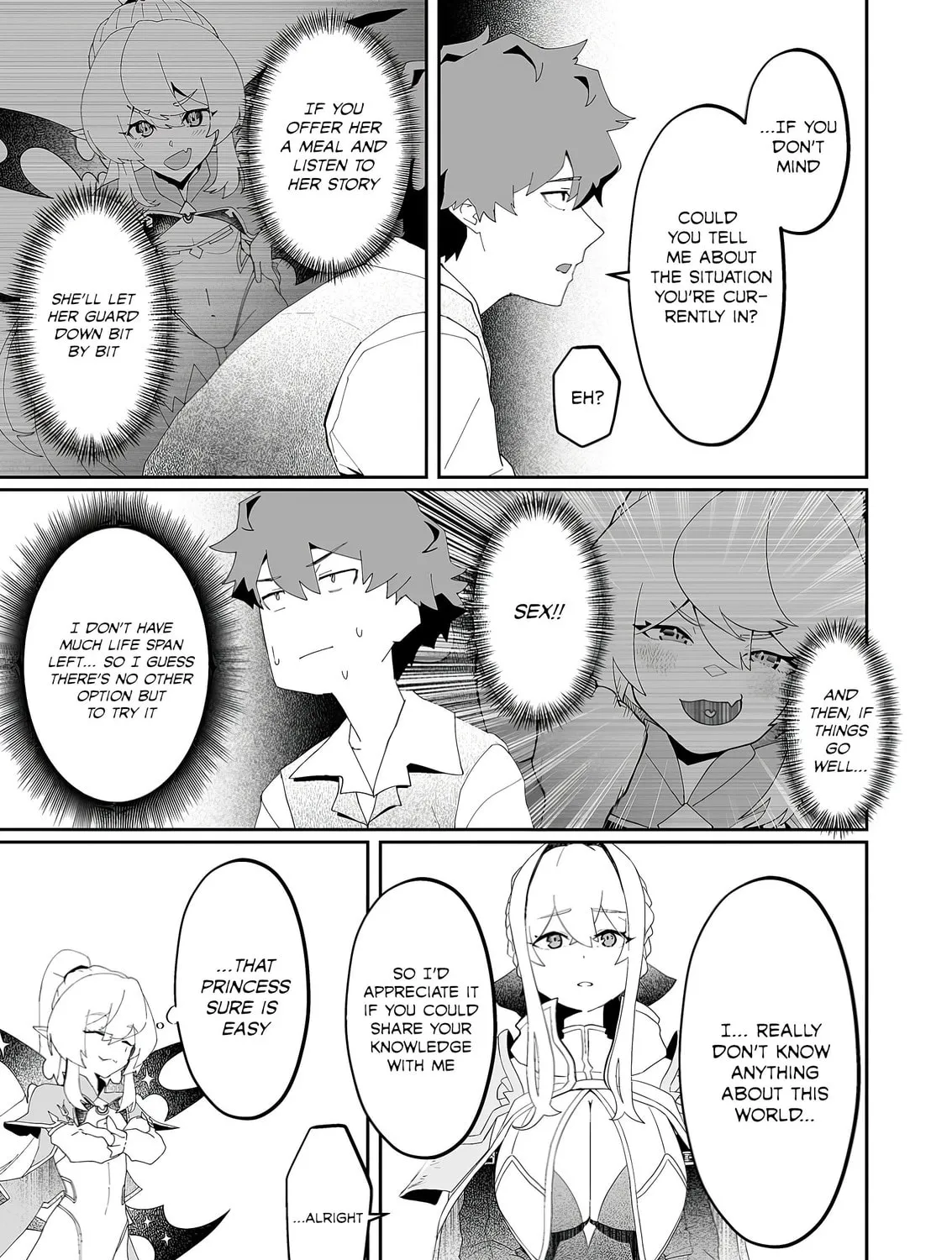 Makutsu no Ou ~Yomei Ikkagetsu no Doutei, Mahou Shoujo Harem o Kizuite Ou e Kunrinsu~ Chapter 3 page 45 - 