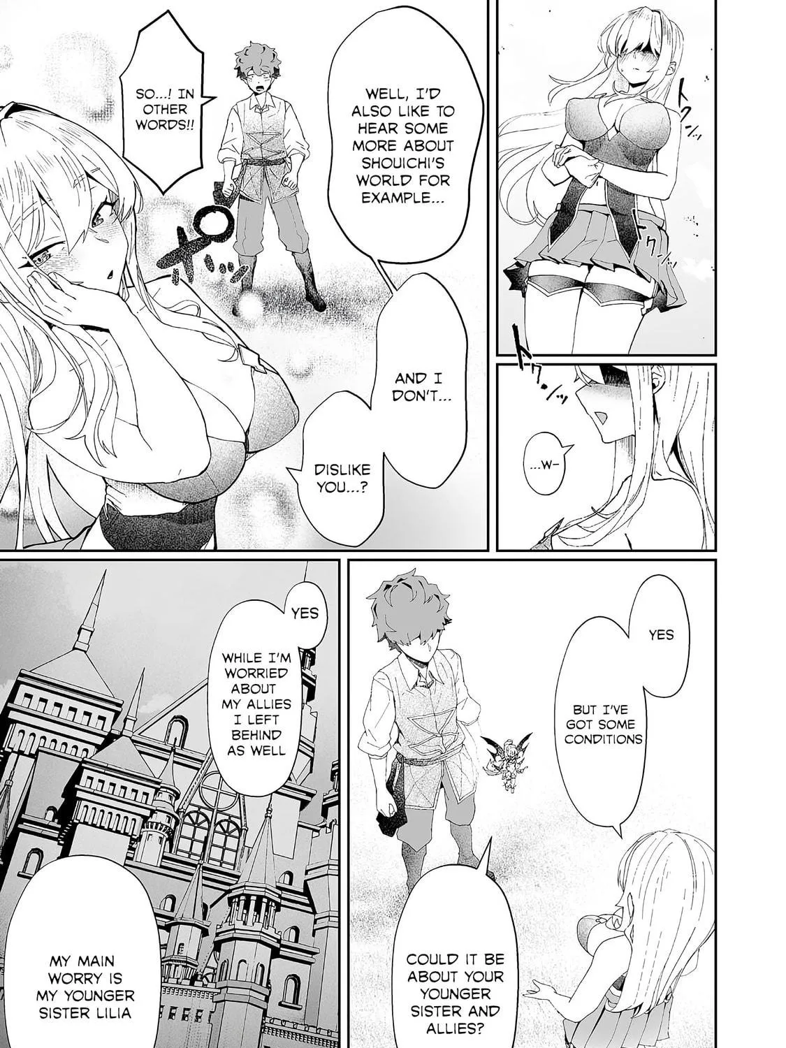 Makutsu no Ou ~Yomei Ikkagetsu no Doutei, Mahou Shoujo Harem o Kizuite Ou e Kunrinsu~ Chapter 4 page 53 - 