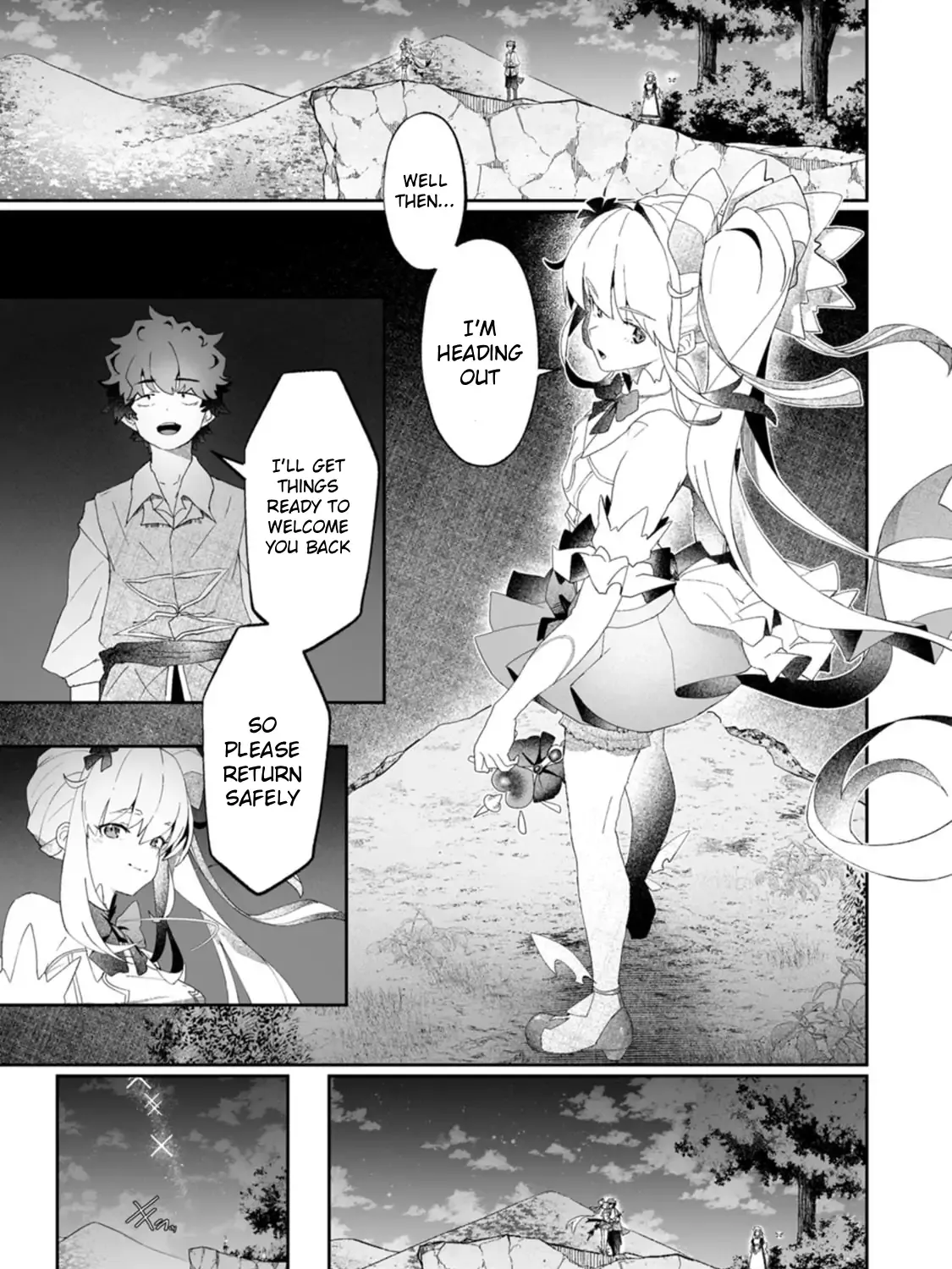Makutsu no Ou ~Yomei Ikkagetsu no Doutei, Mahou Shoujo Harem o Kizuite Ou e Kunrinsu~ Chapter 8.1 page 30 - 