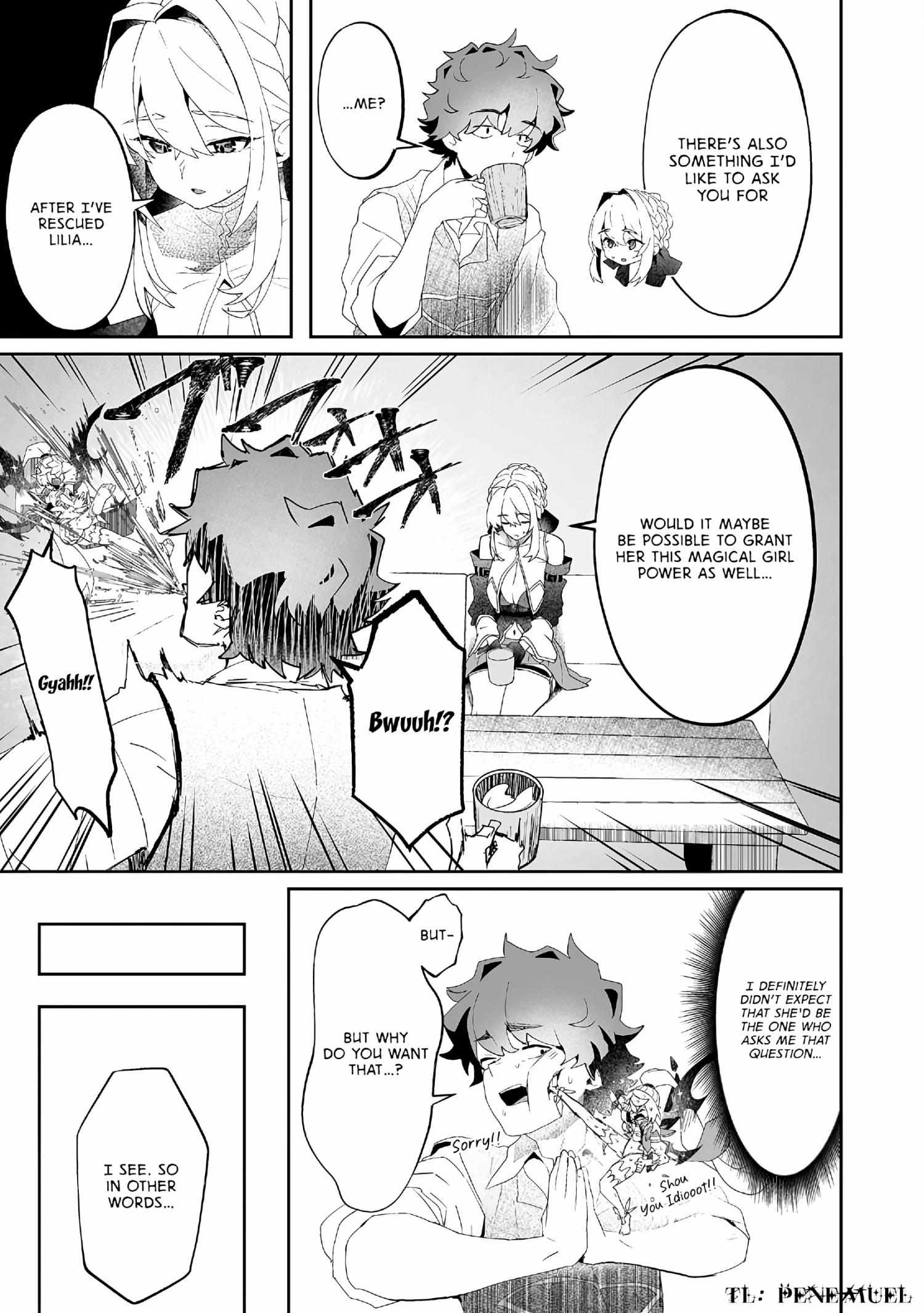 Makutsu no Ou ~Yomei Ikkagetsu no Doutei, Mahou Shoujo Harem o Kizuite Ou e Kunrinsu~ Chapter 8 page 11 - 