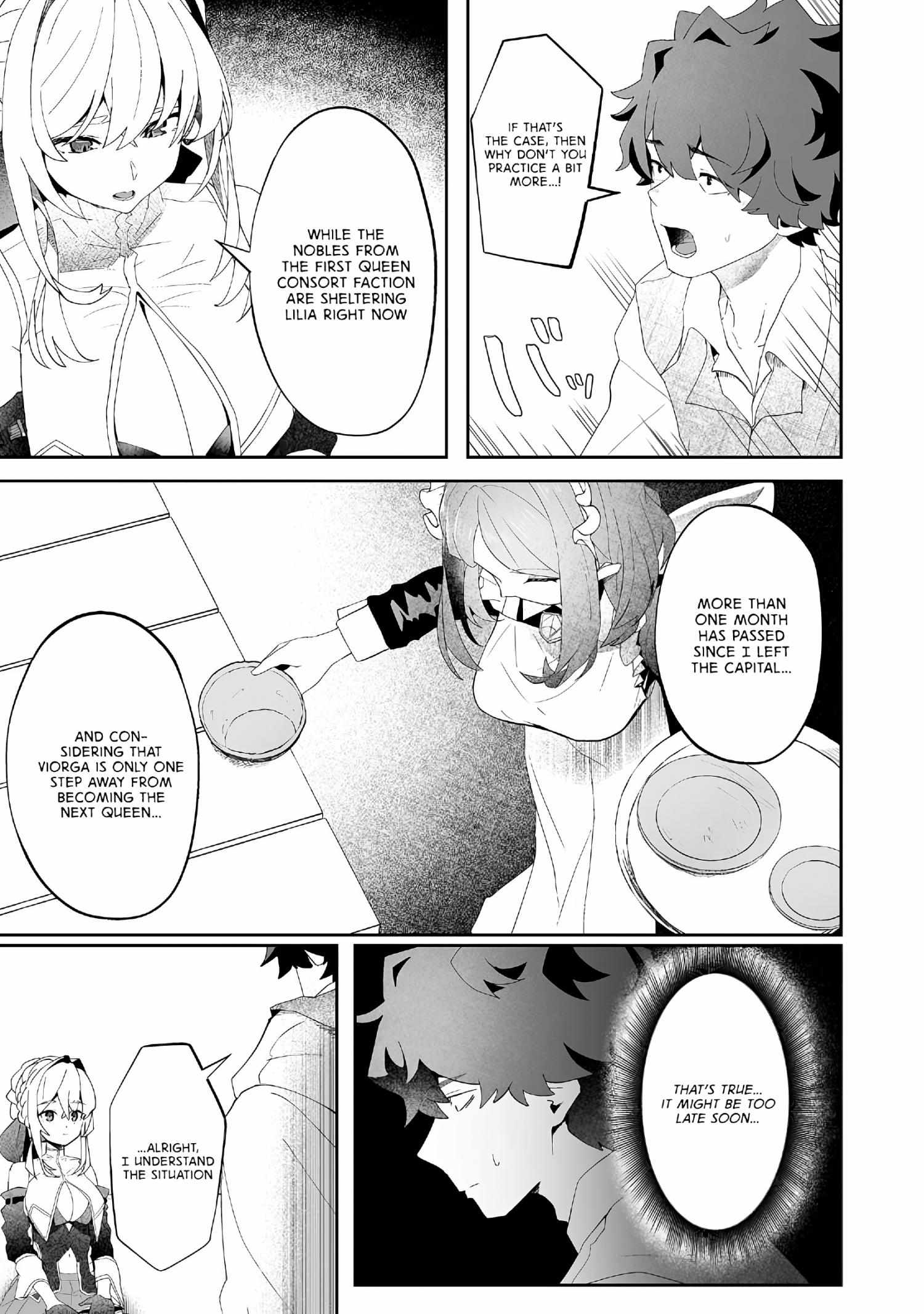 Makutsu no Ou ~Yomei Ikkagetsu no Doutei, Mahou Shoujo Harem o Kizuite Ou e Kunrinsu~ Chapter 8 page 9 - 