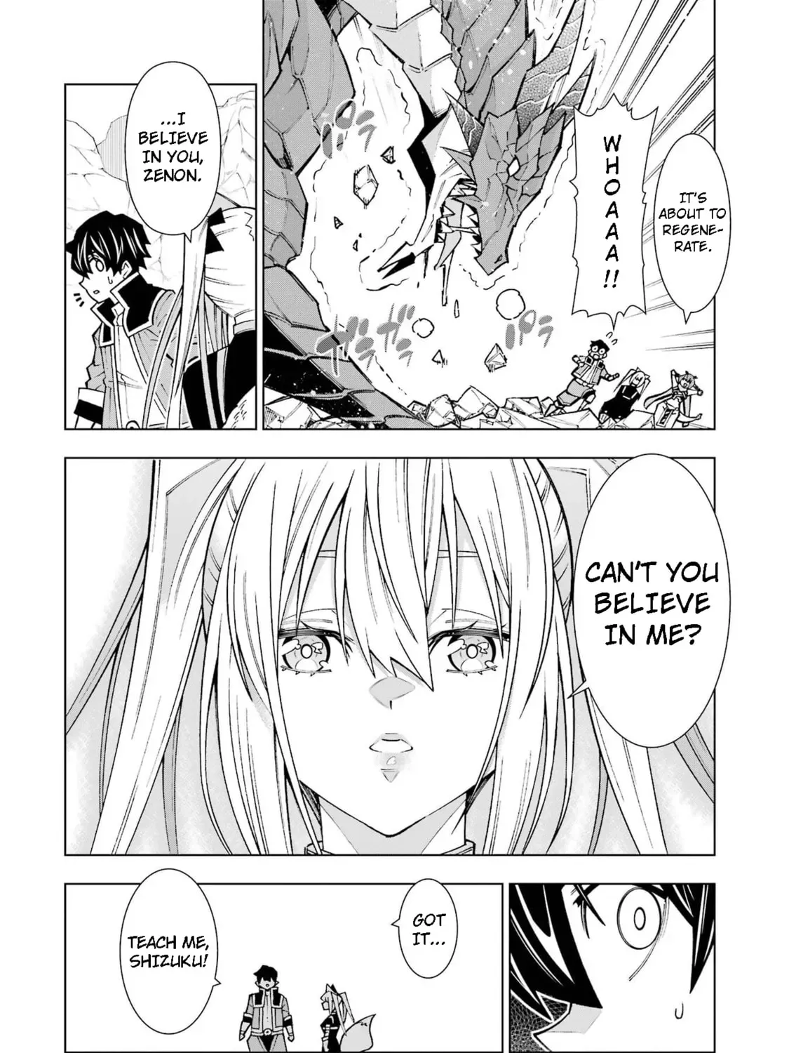 Man-nen F-Rank "Tsuuyaku" Sukiru-mochi Teihen Boukensha, Ishu-zoku no Saikyou Bishoujo-tachi to Party wo Kundesainou ni Kaikashi Musou suru Chapter 2 page 49 - 