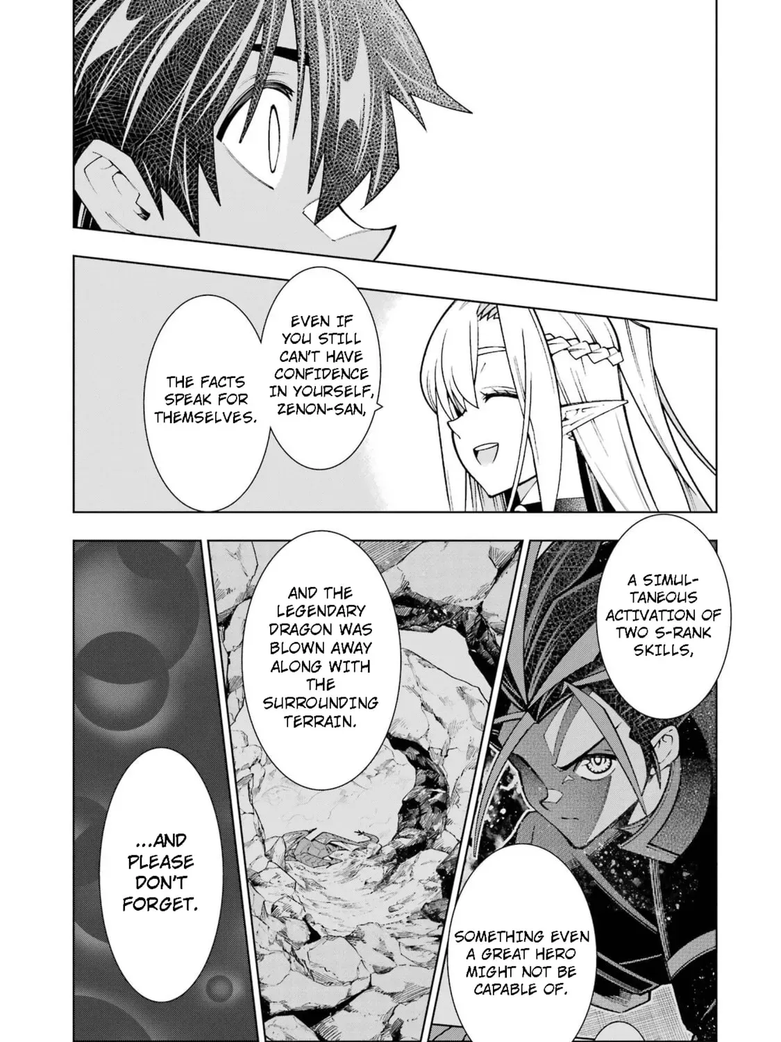 Man-nen F-Rank "Tsuuyaku" Sukiru-mochi Teihen Boukensha, Ishu-zoku no Saikyou Bishoujo-tachi to Party wo Kundesainou ni Kaikashi Musou suru Chapter 2 page 87 - 