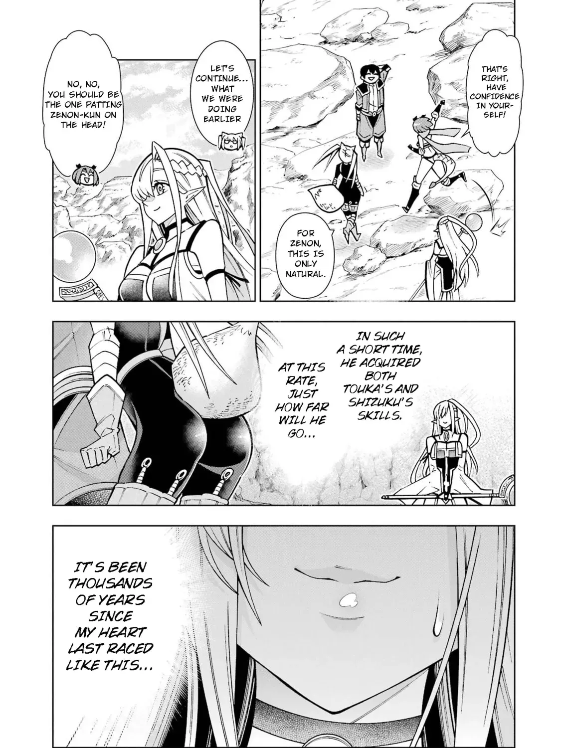 Man-nen F-Rank "Tsuuyaku" Sukiru-mochi Teihen Boukensha, Ishu-zoku no Saikyou Bishoujo-tachi to Party wo Kundesainou ni Kaikashi Musou suru Chapter 2 page 95 - 