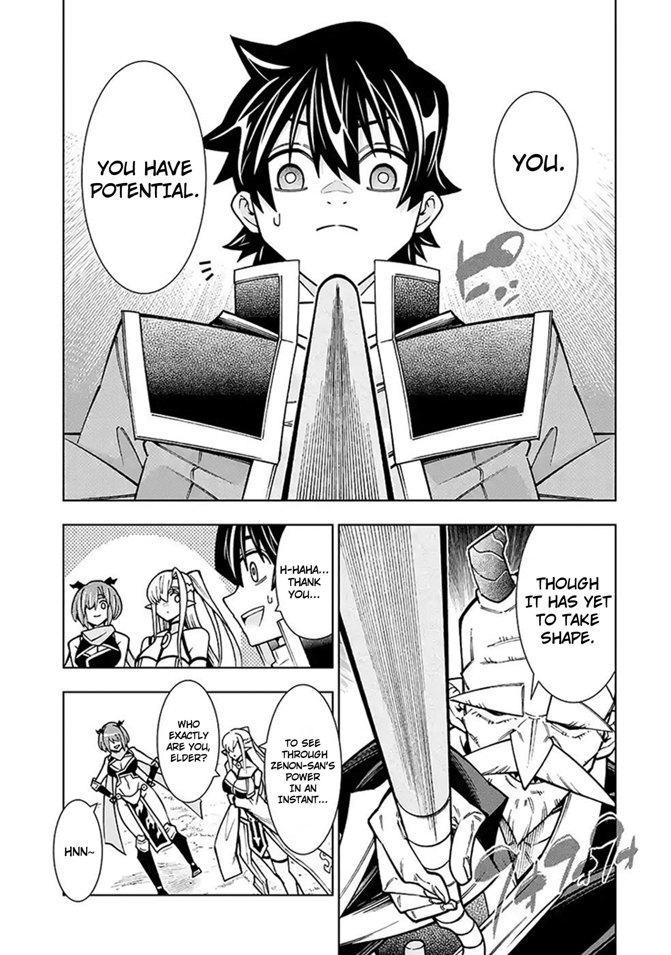 Man-nen F-Rank "Tsuuyaku" Sukiru-mochi Teihen Boukensha, Ishu-zoku no Saikyou Bishoujo-tachi to Party wo Kundesainou ni Kaikashi Musou suru Chapter 5 page 14 - 