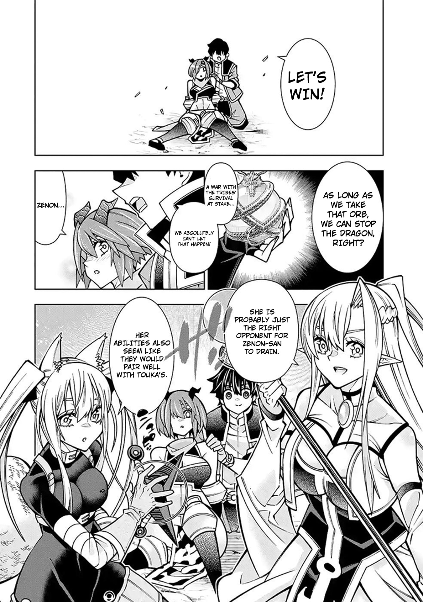 Man-nen F-Rank "Tsuuyaku" Sukiru-mochi Teihen Boukensha, Ishu-zoku no Saikyou Bishoujo-tachi to Party wo Kundesainou ni Kaikashi Musou suru Chapter 5 page 27 - 