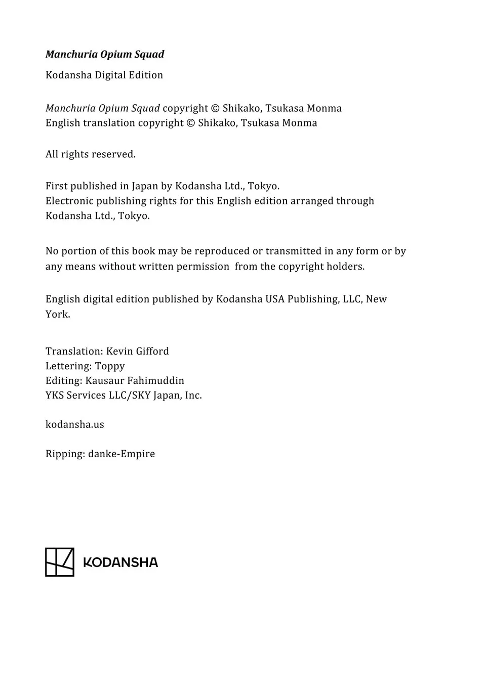 Manchuria Opium Squad Chapter 132 page 19 - 