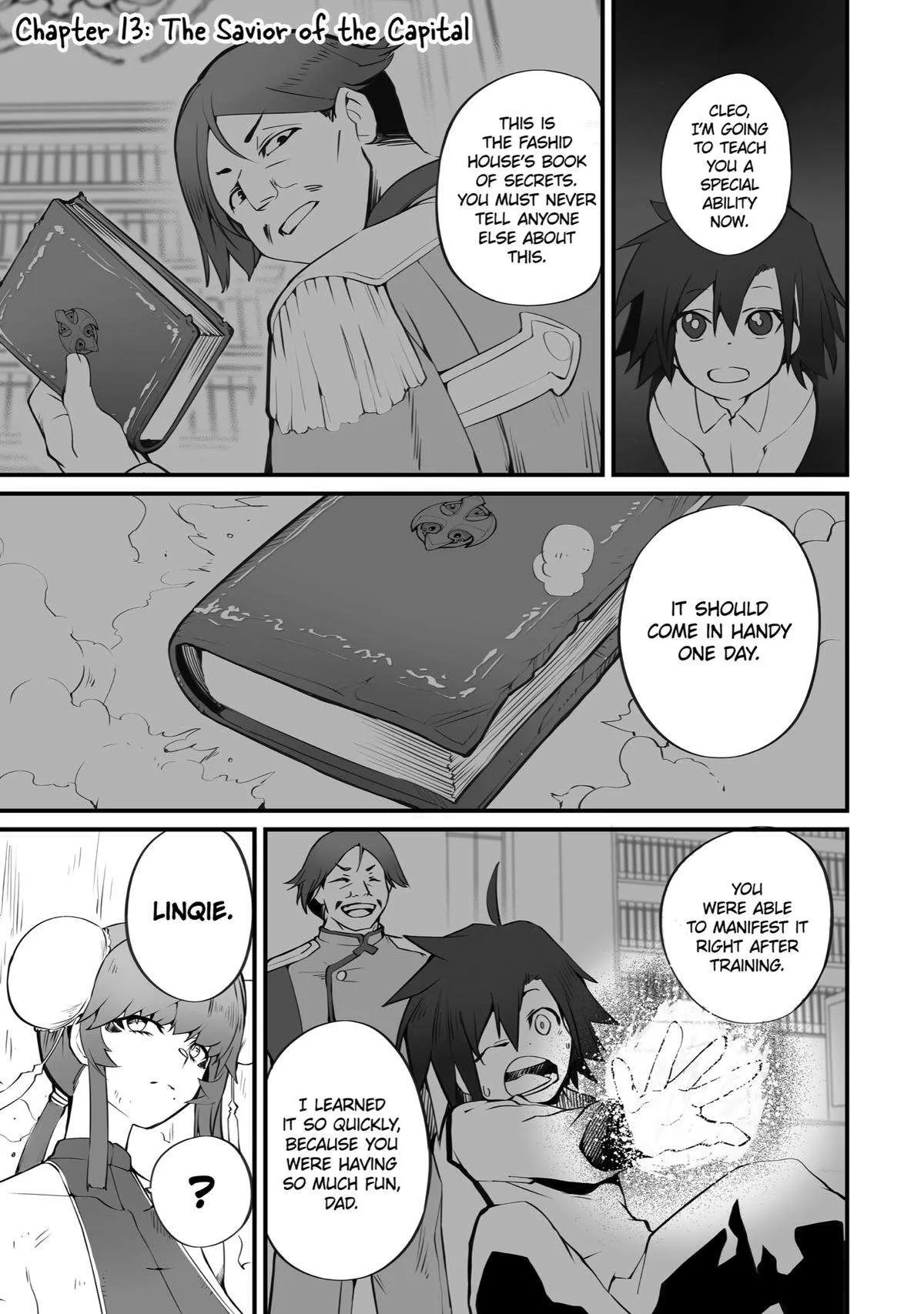 Mannen 2-idakara to Kandousareta Shounen, Mujikaku ni Musou suru Chapter 13 page 1 - 