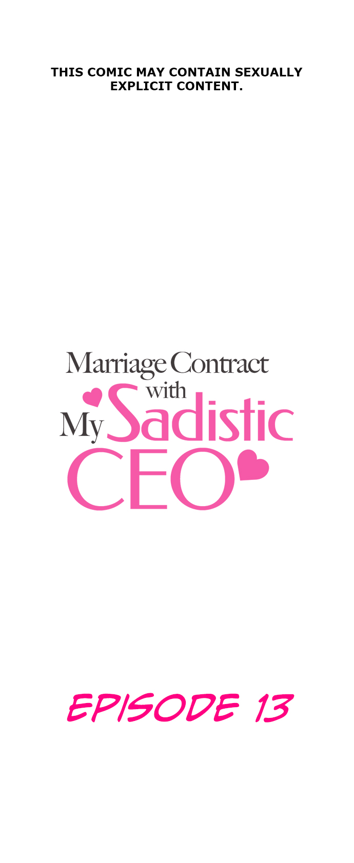 Marriage Contract With My Sadistic CEO Chapter 13 page 2 - 