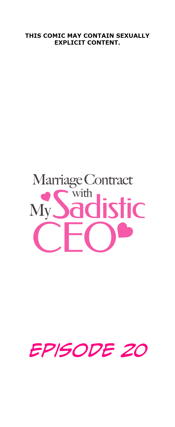 Marriage Contract With My Sadistic CEO Chapter 20 page 1 - 