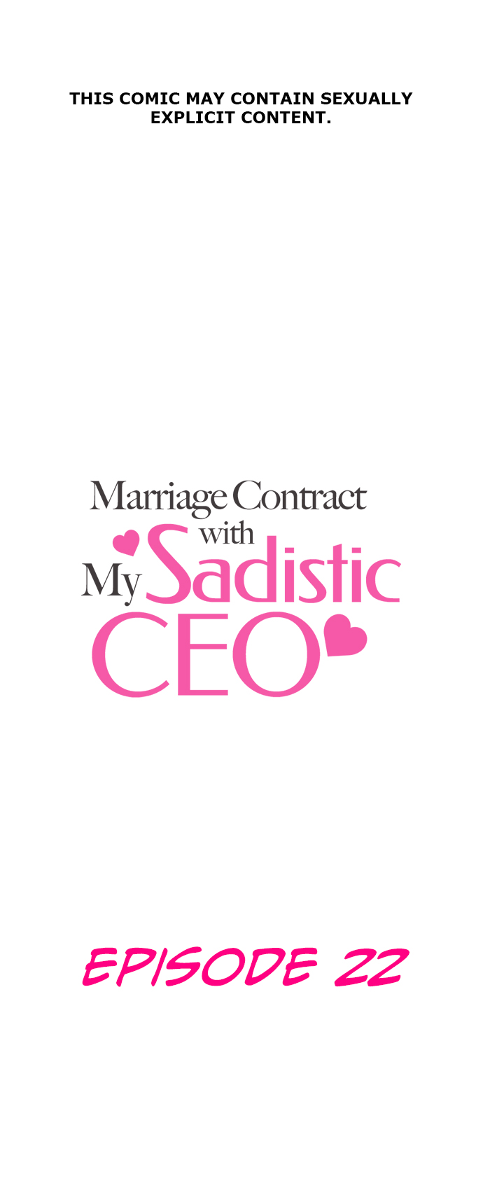 Marriage Contract With My Sadistic CEO Chapter 22 page 1 - 