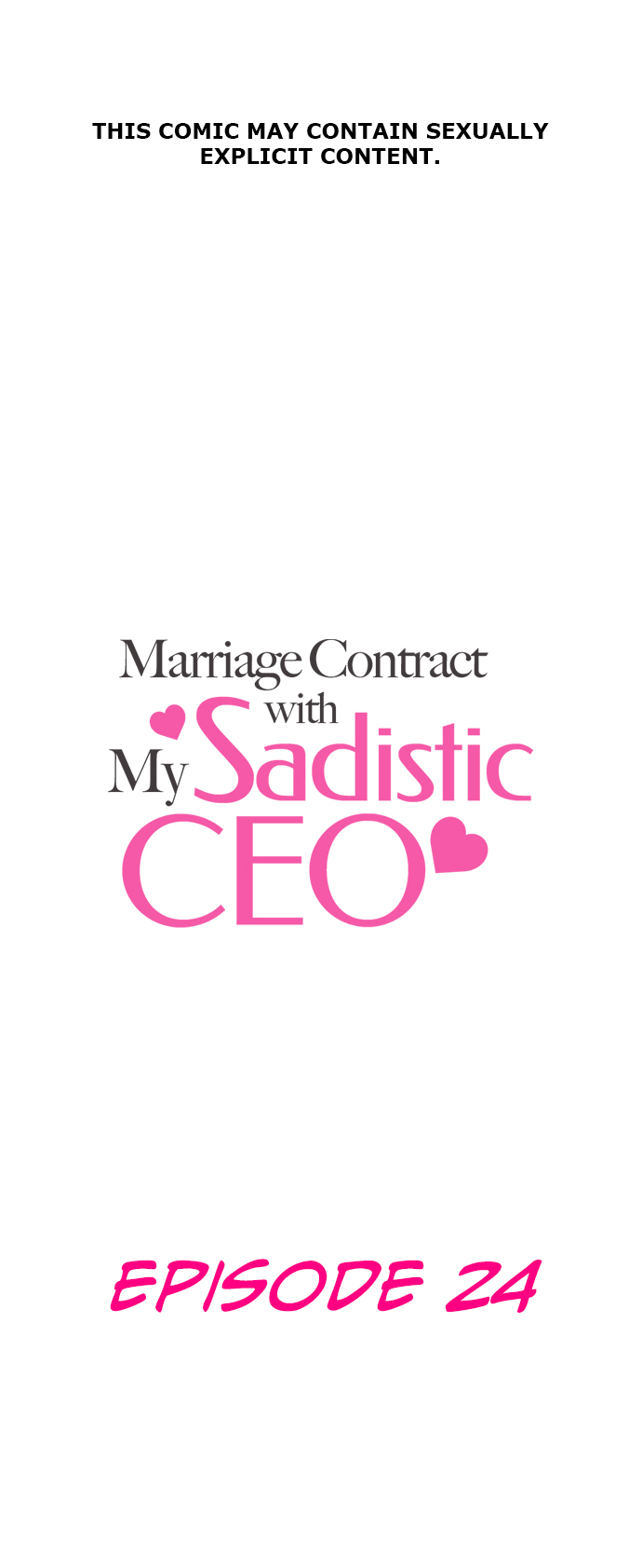Marriage Contract With My Sadistic CEO Chapter 24 page 1 - 