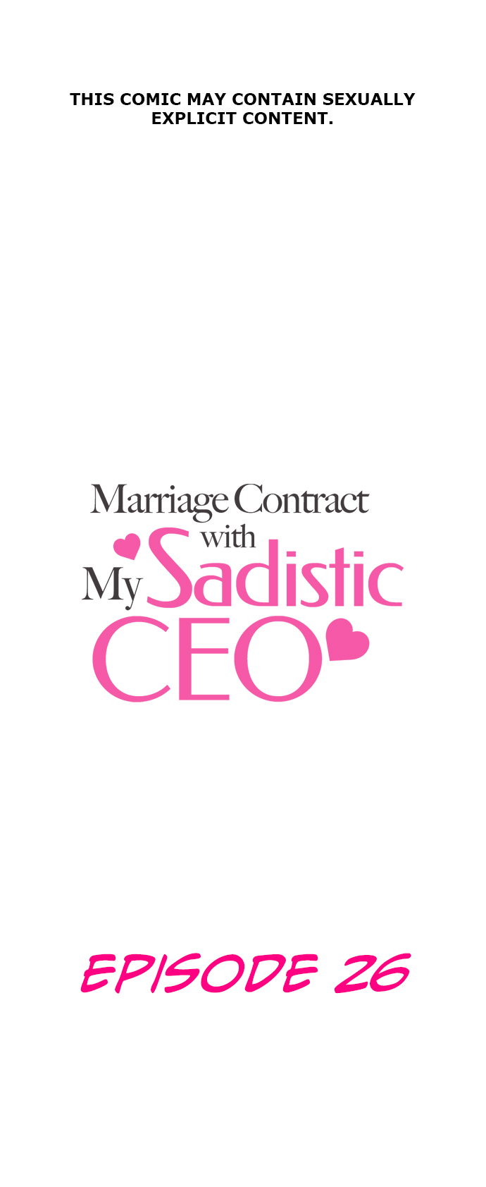 Marriage Contract With My Sadistic CEO Chapter 26 page 1 - 