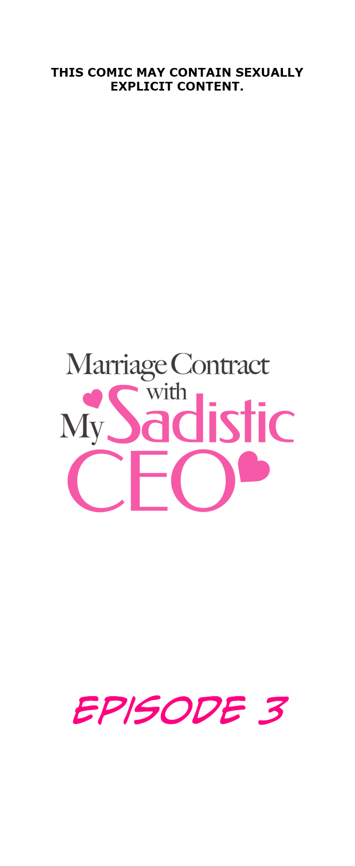 Marriage Contract With My Sadistic CEO Chapter 3 page 2 - 