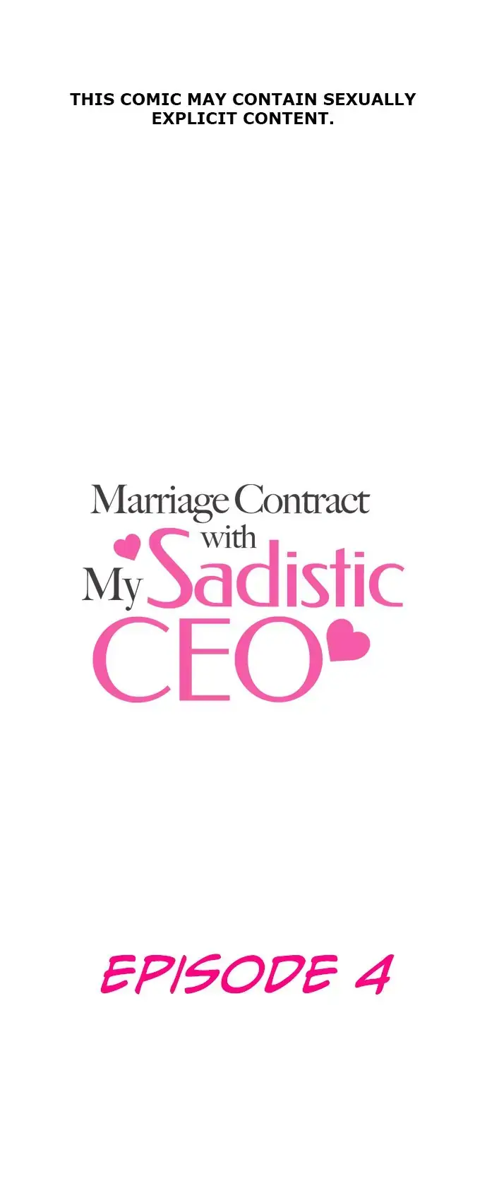 Marriage Contract With My Sadistic CEO Chapter 4 page 1 - 