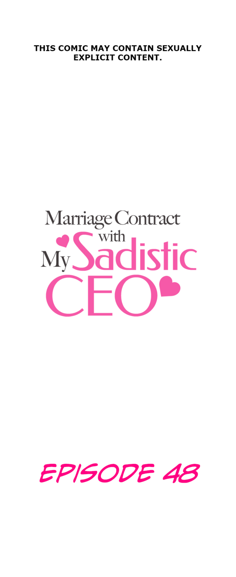 Marriage Contract With My Sadistic CEO Chapter 48 page 1 - 