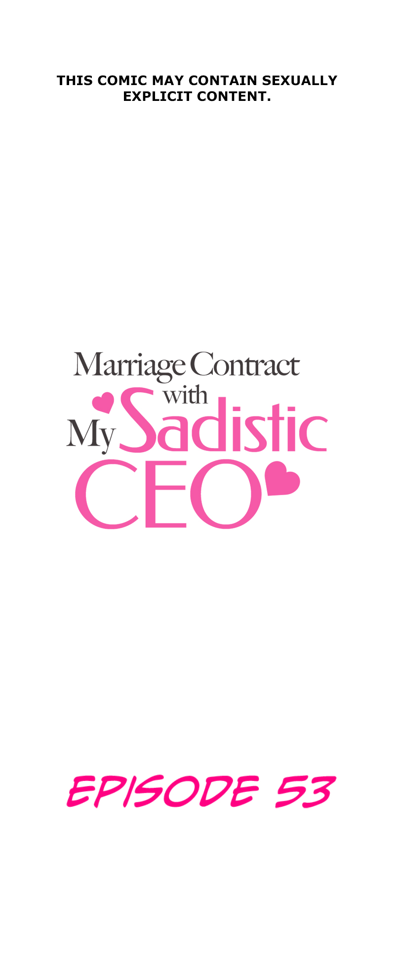 Marriage Contract With My Sadistic CEO Chapter 53 page 1 - 