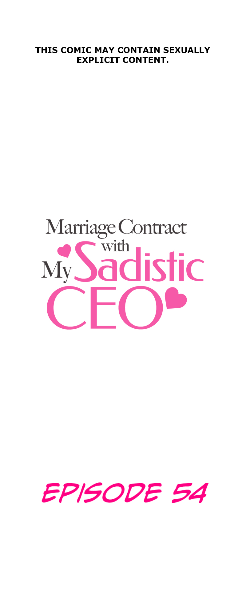 Marriage Contract With My Sadistic CEO Chapter 54 page 1 - 