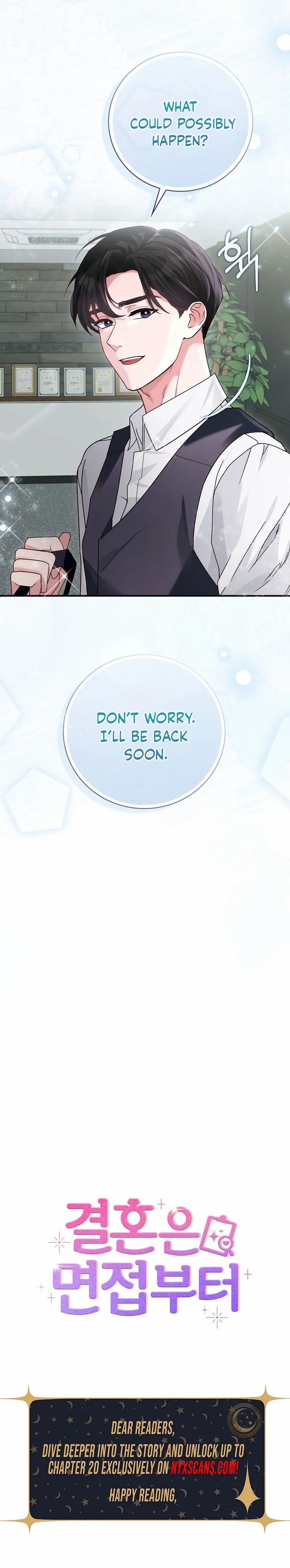 Marriage Starts with an Interview Chapter 2 page 19 - 